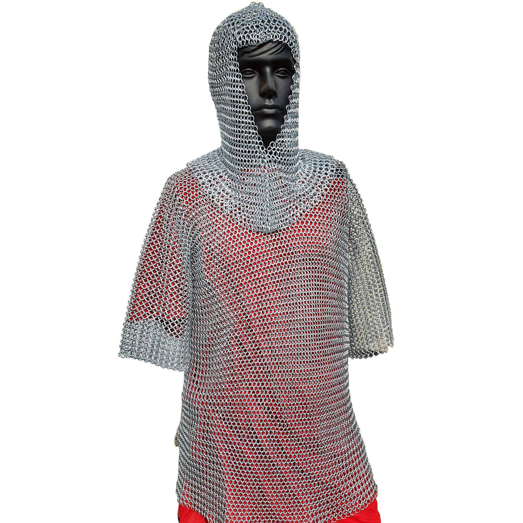 AL 80811 - Aluminum Chain Mail W/ Hood