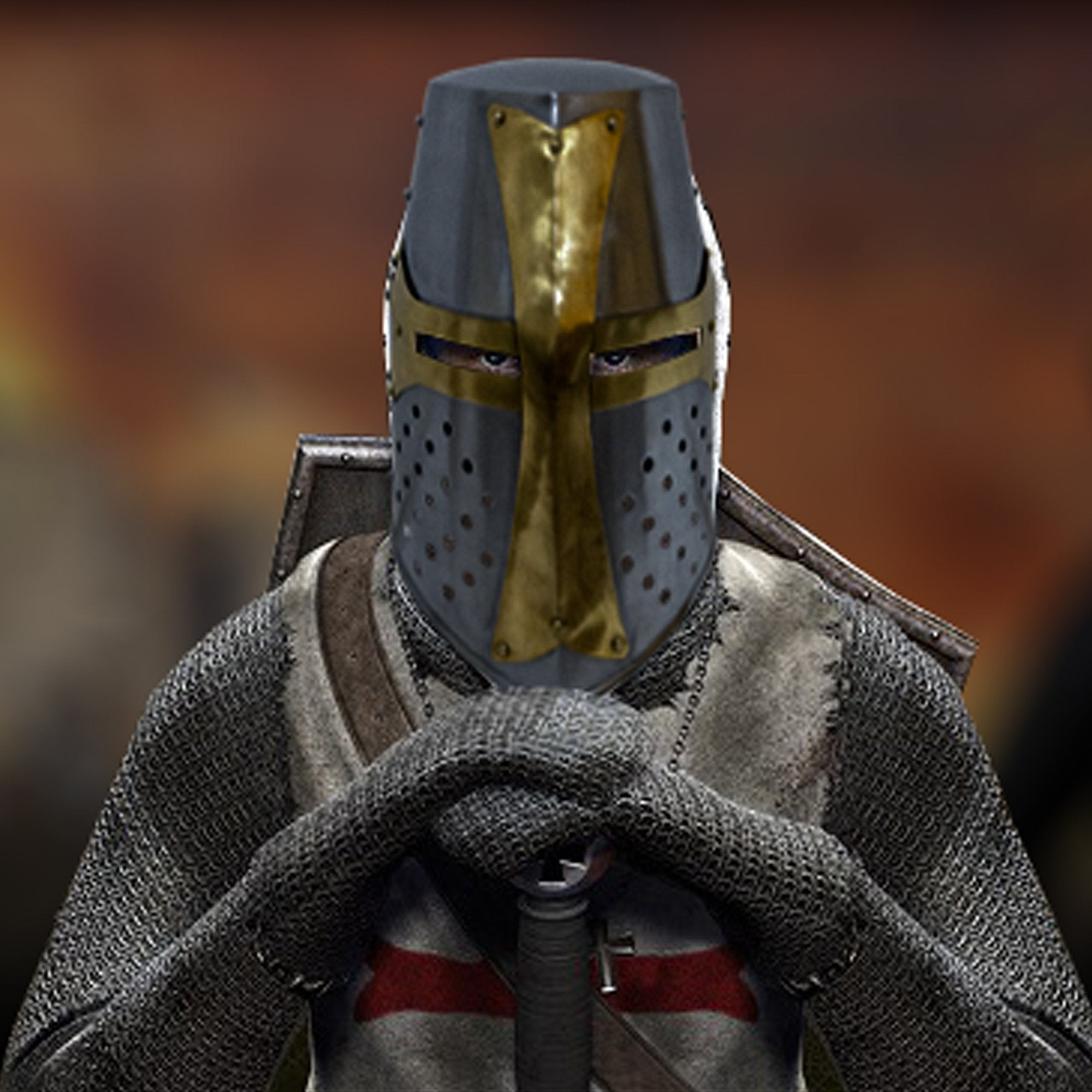 IR 80571 - Armor Steel Crusader Helmet