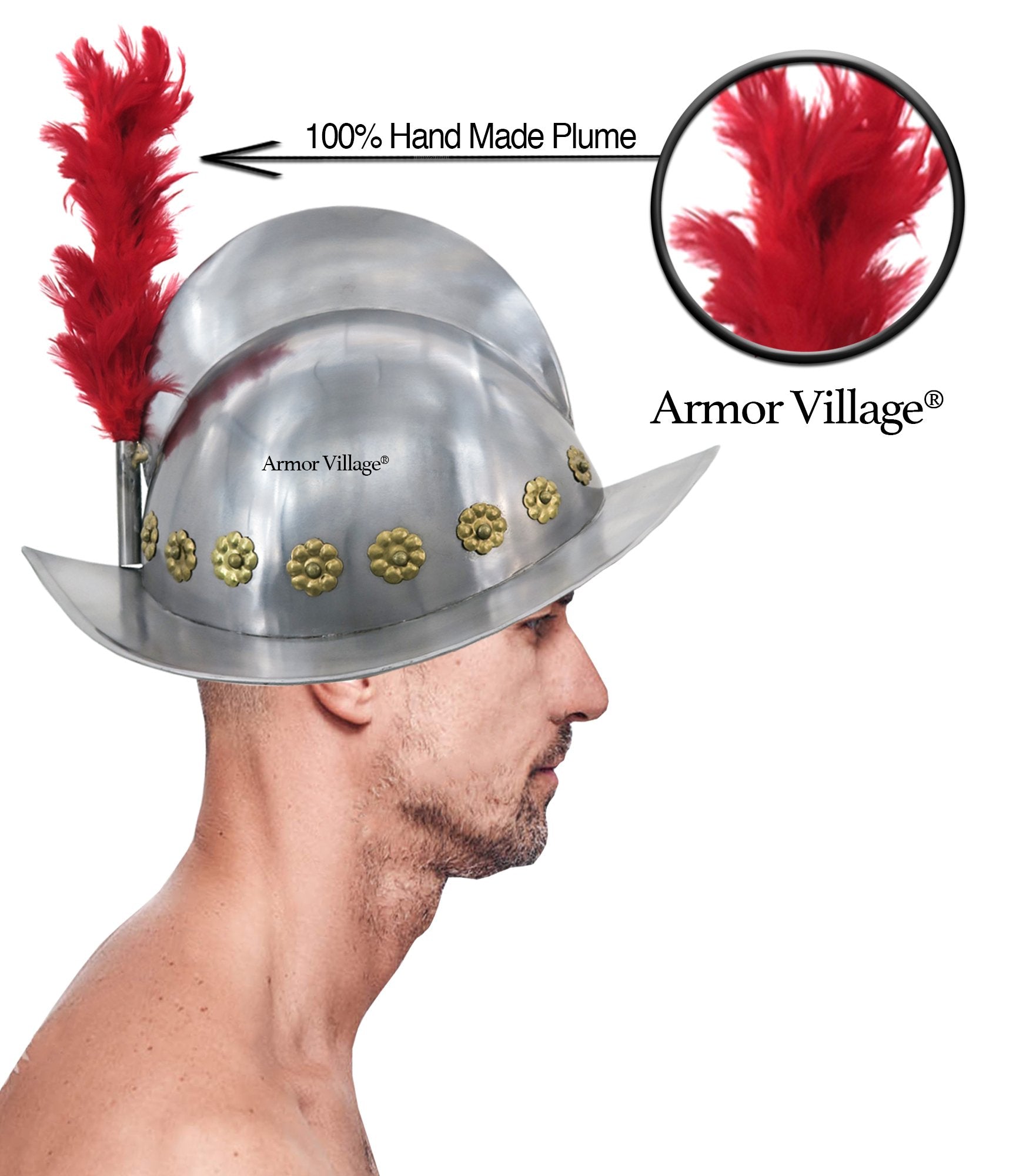 IR 80590 - Armor Helmet, Spanish w/ Plume