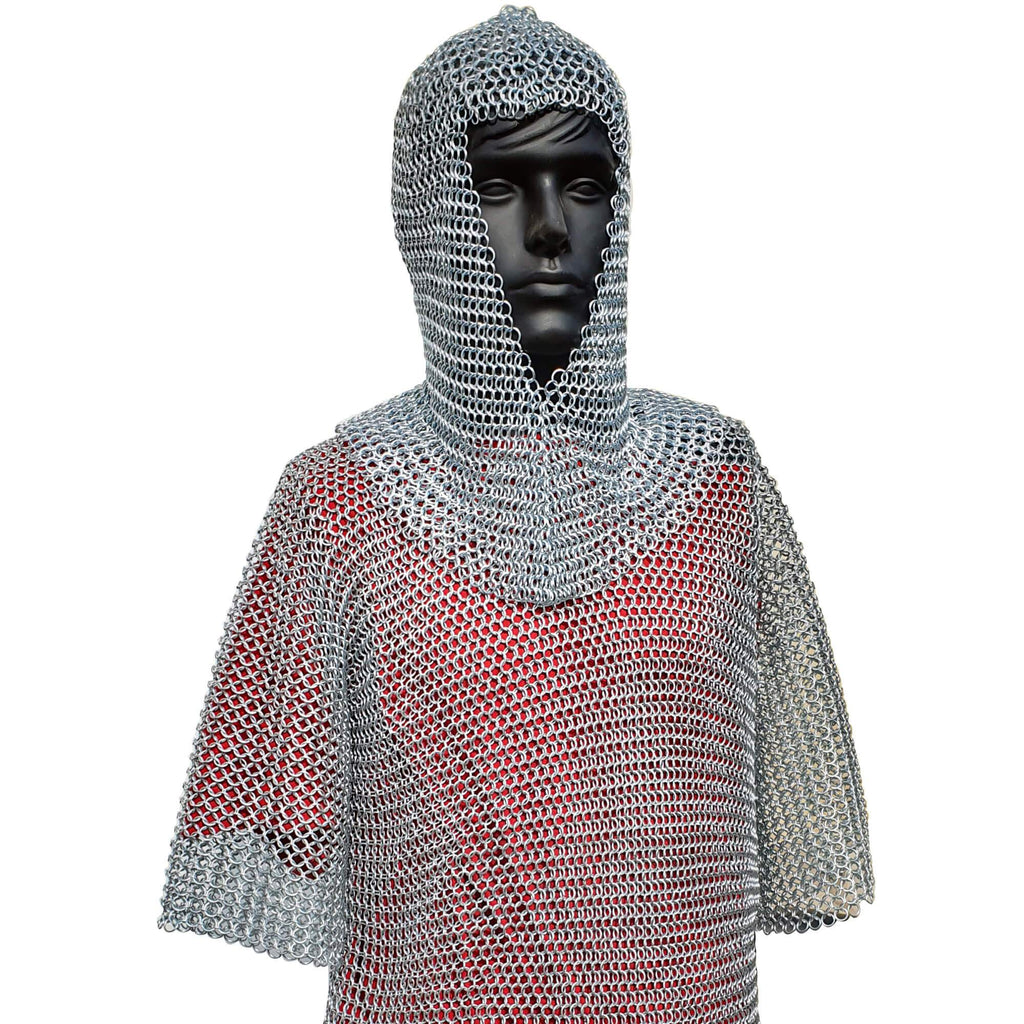 AL 80811 - Aluminum Chain Mail W/ Hood