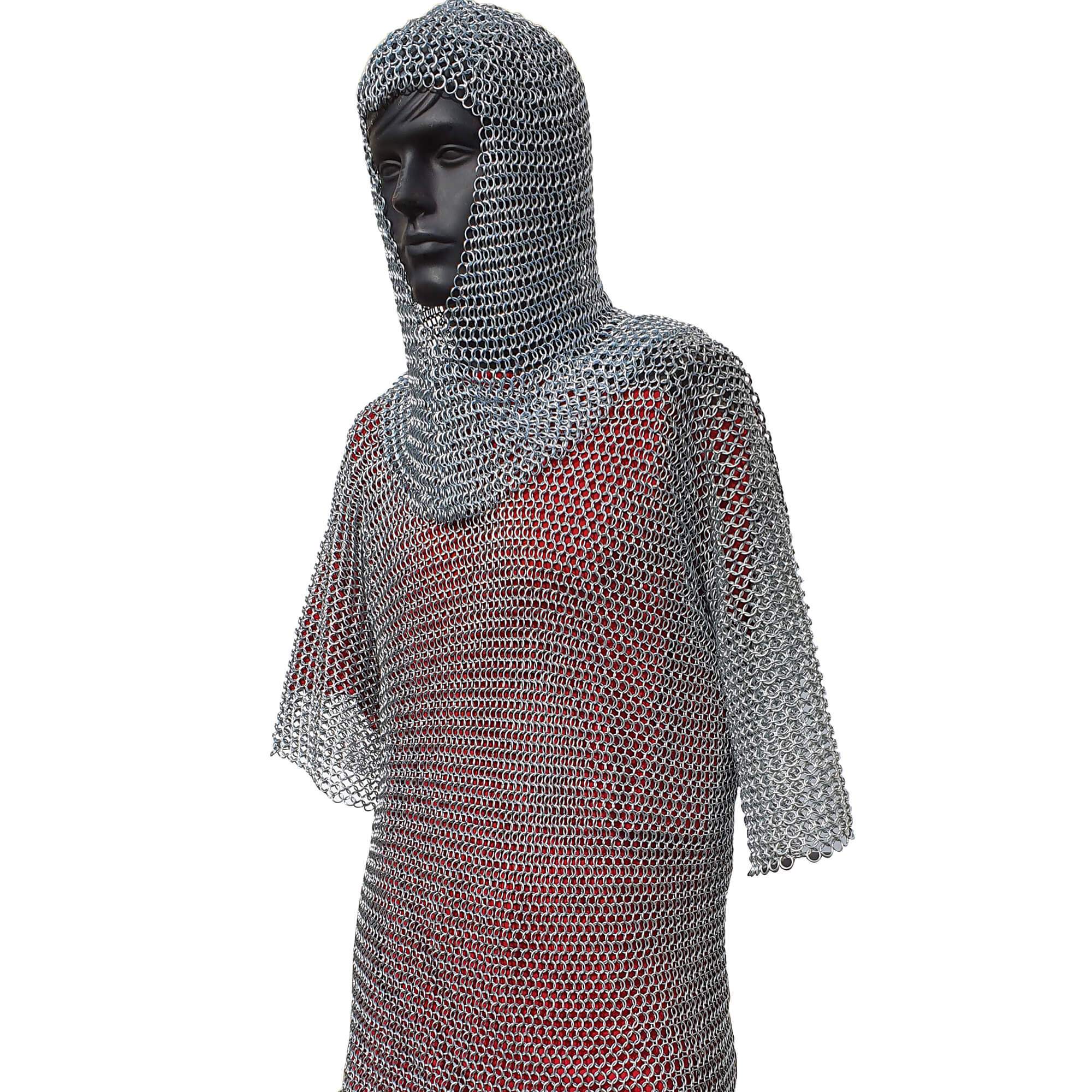 AL 80811 - Aluminum Chain Mail W/ Hood