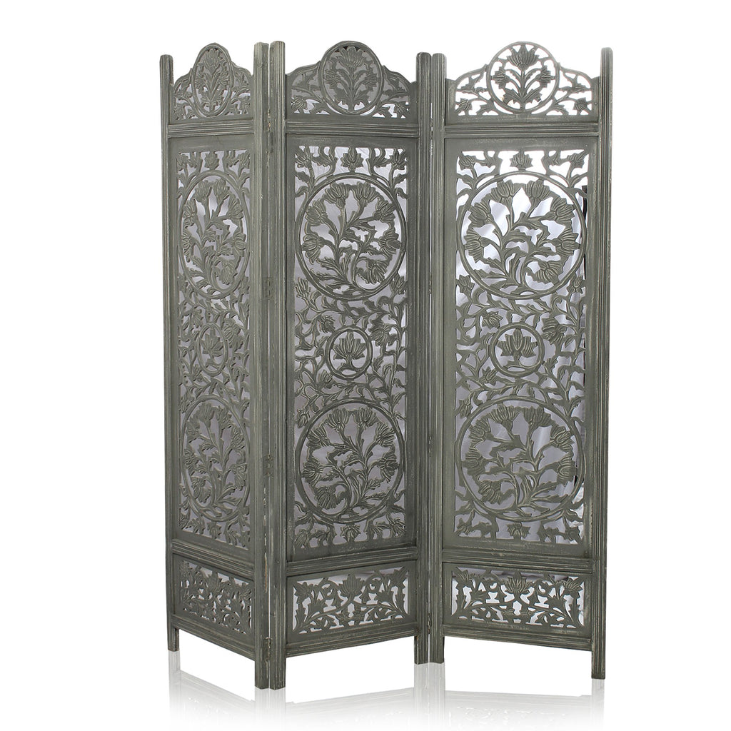 SH 227953W - 3 Panel Floral Tree Room Divider