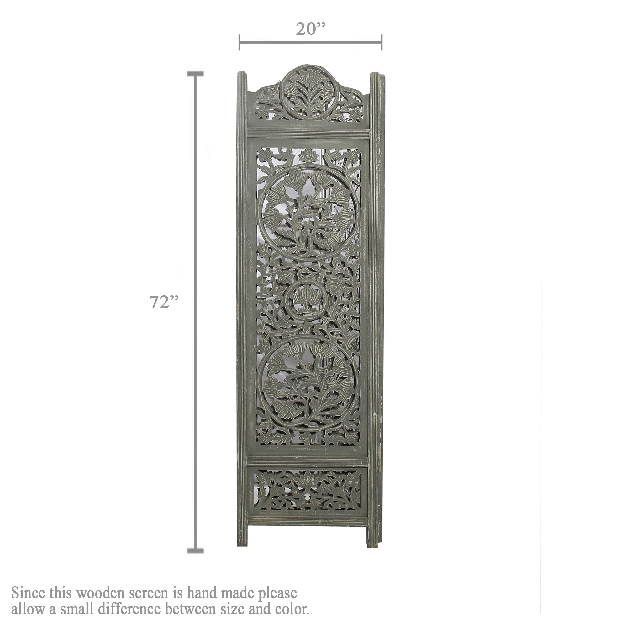 SH 227953W - 3 Panel Floral Tree Room Divider