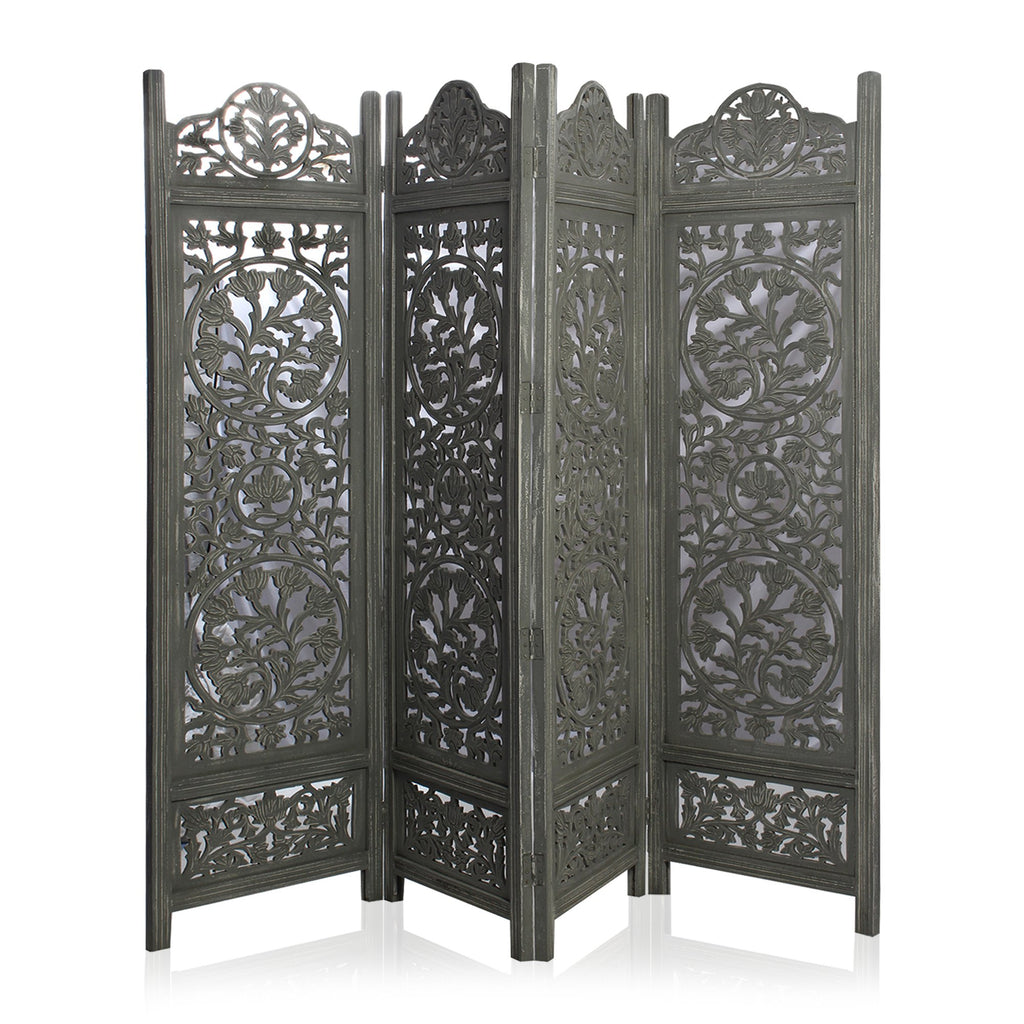 SH 227954W - 4 Panel Floral Tree Room Divider