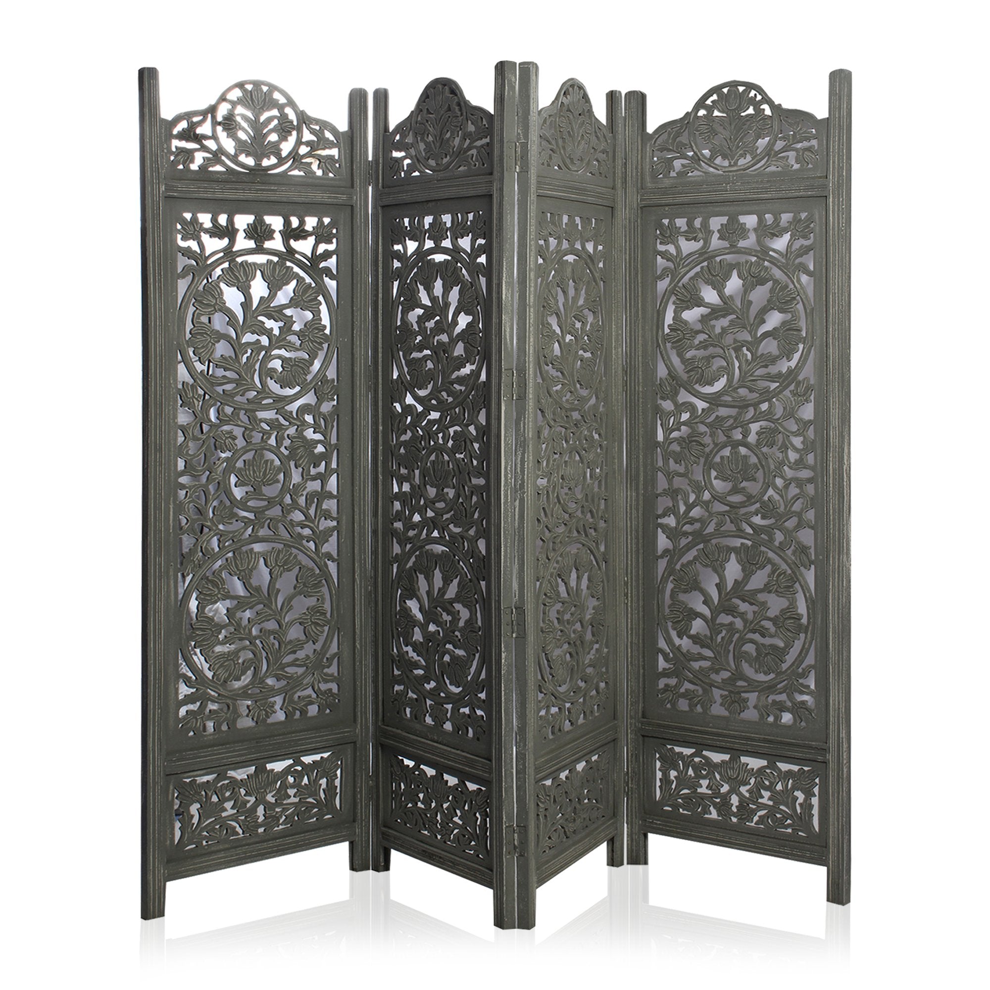 SH 227954W - 4 Panel Floral Tree Room Divider