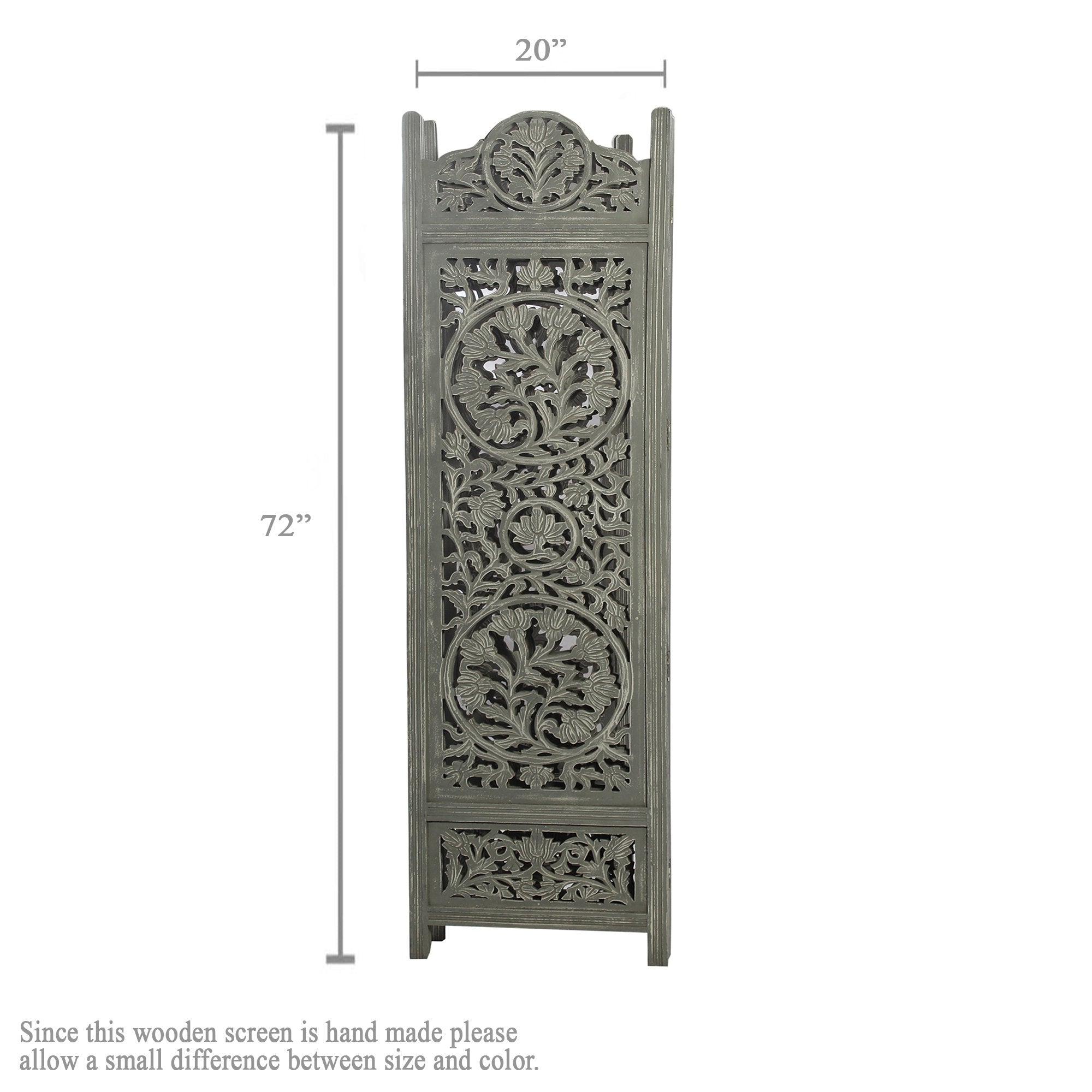 SH 227954W - 4 Panel Floral Tree Room Divider