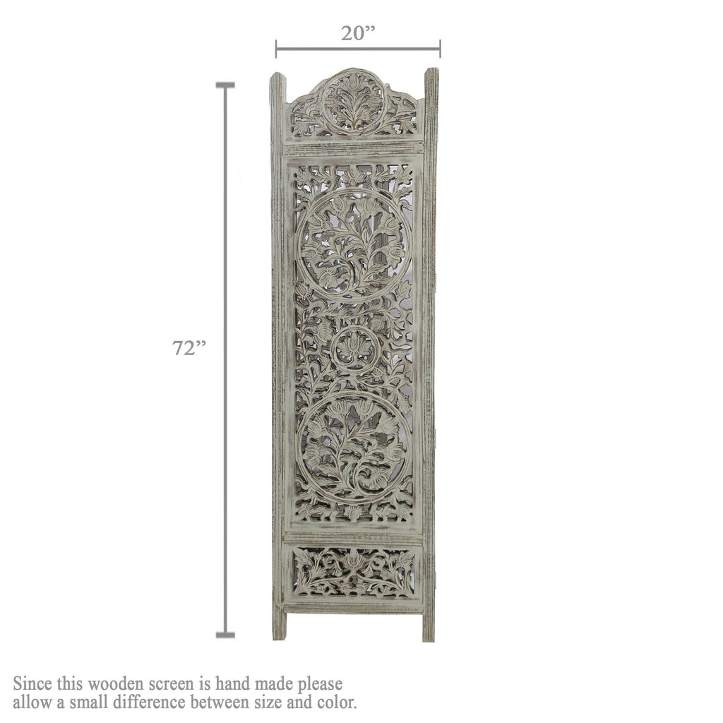 SH 227954W - 4 Panel Floral Tree Room Divider