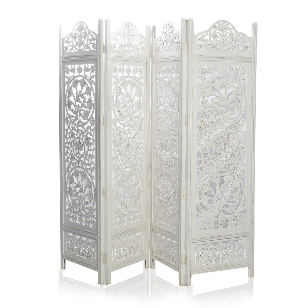 SH 227954W - 4 Panel Floral Tree Room Divider