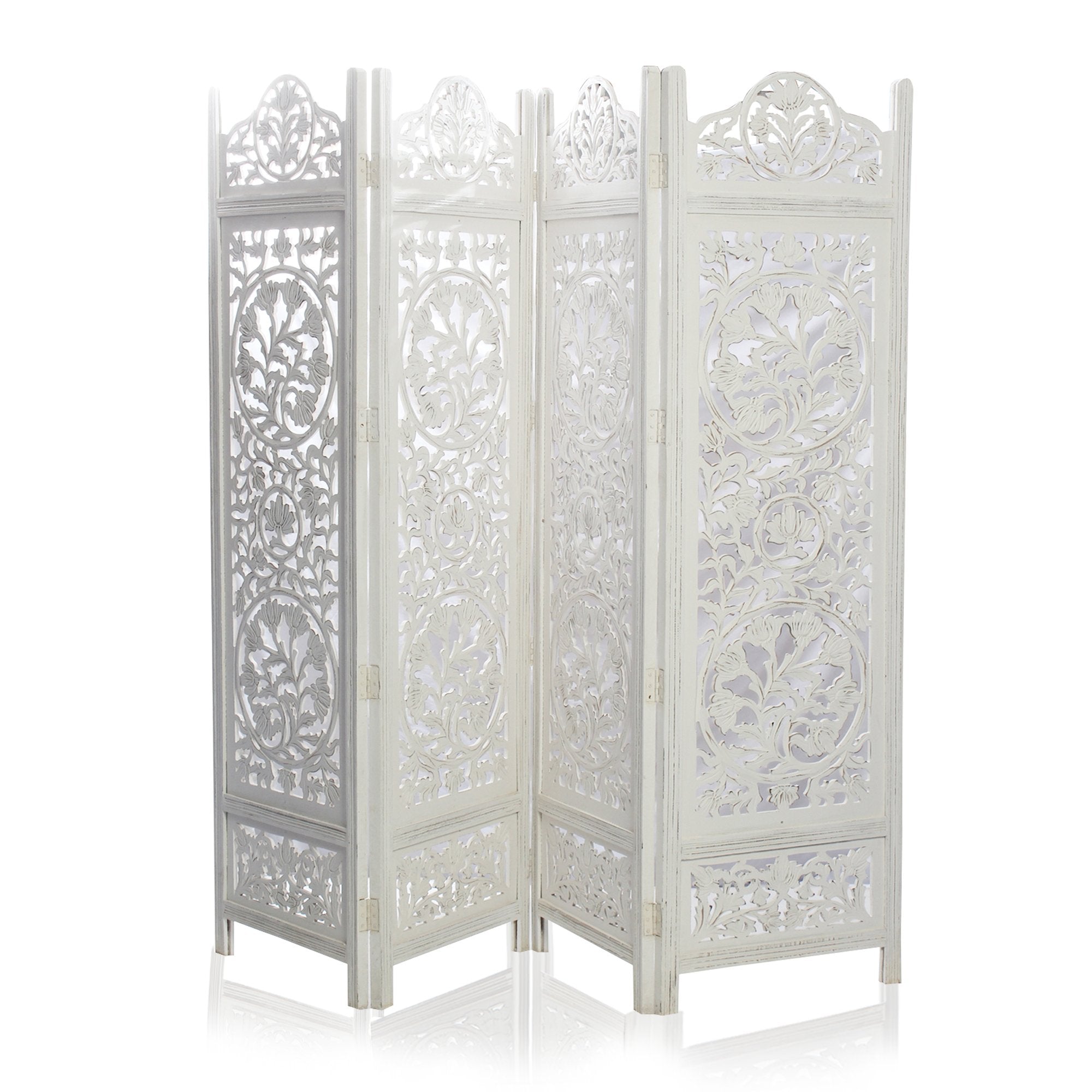 SH 227954W - 4 Panel Floral Tree Room Divider