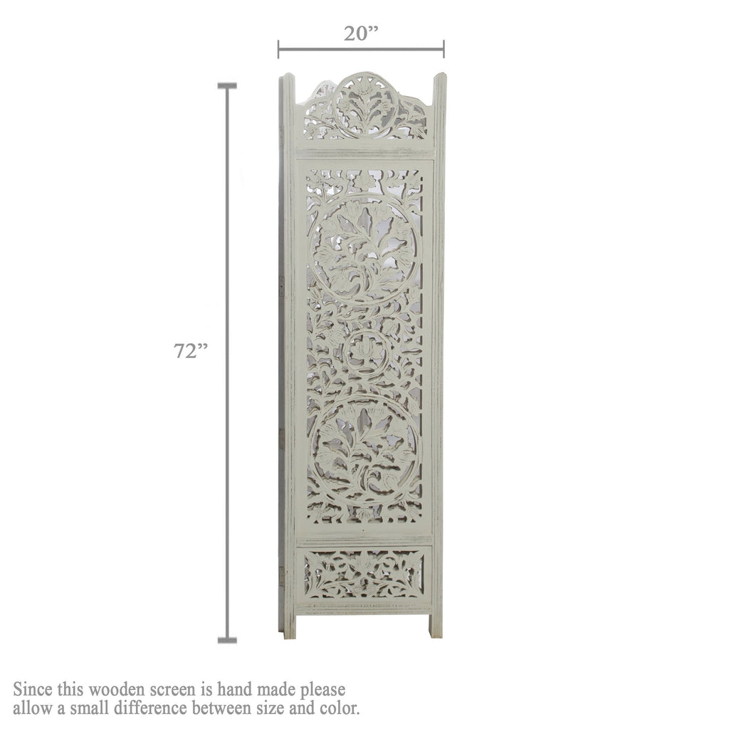 SH 227954W - 4 Panel Floral Tree Room Divider
