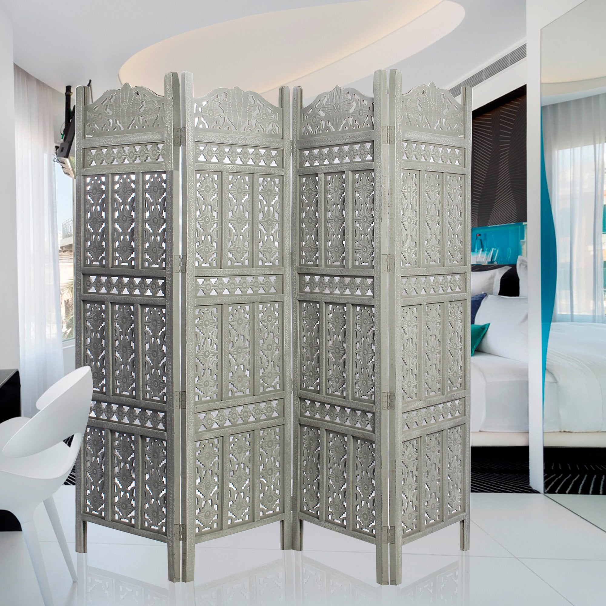 SH 305004W - 4 Panel Traditional Room Divider