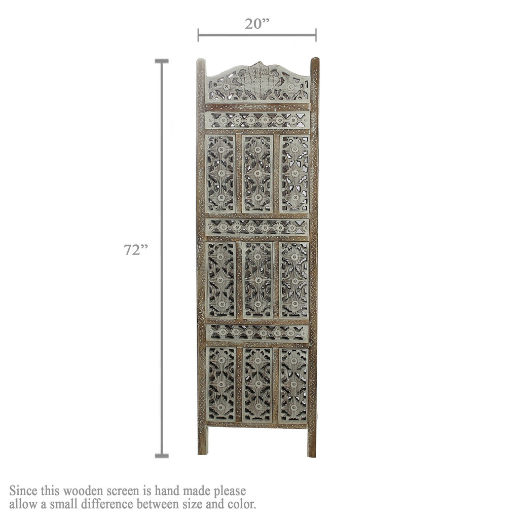 SH 305004W - 4 Panel Traditional Room Divider