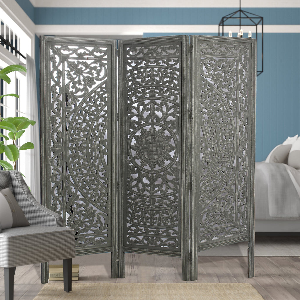 SH 400043W - MF. - 3 Panel Large Circle Room Divider
