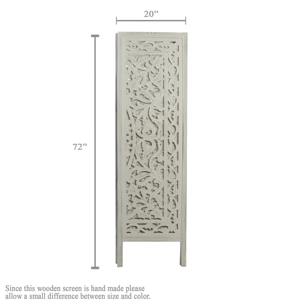 SH 400044W - 4 Panel Floral Wall Room Divider