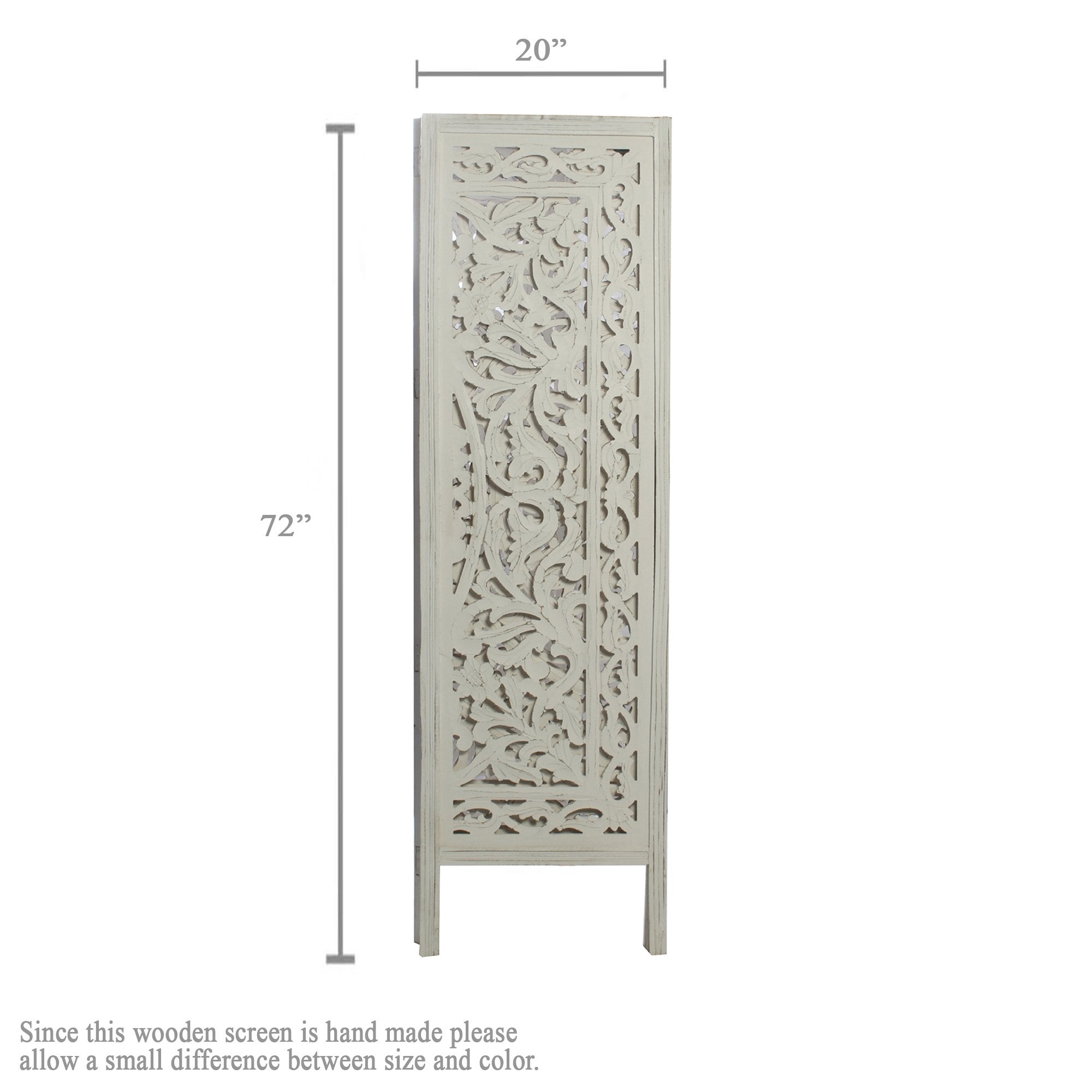SH 400044W - 4 Panel Floral Wall Room Divider
