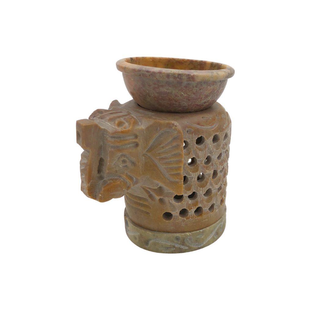 SS 22485 - Soapstone Elephant Aroma Lamp