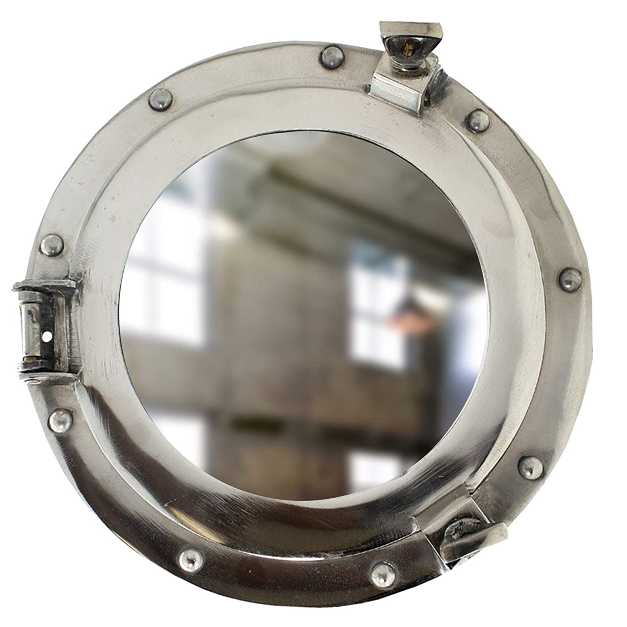 AL 4870S - Porthole Mirror Alum 11" Chrome Plated