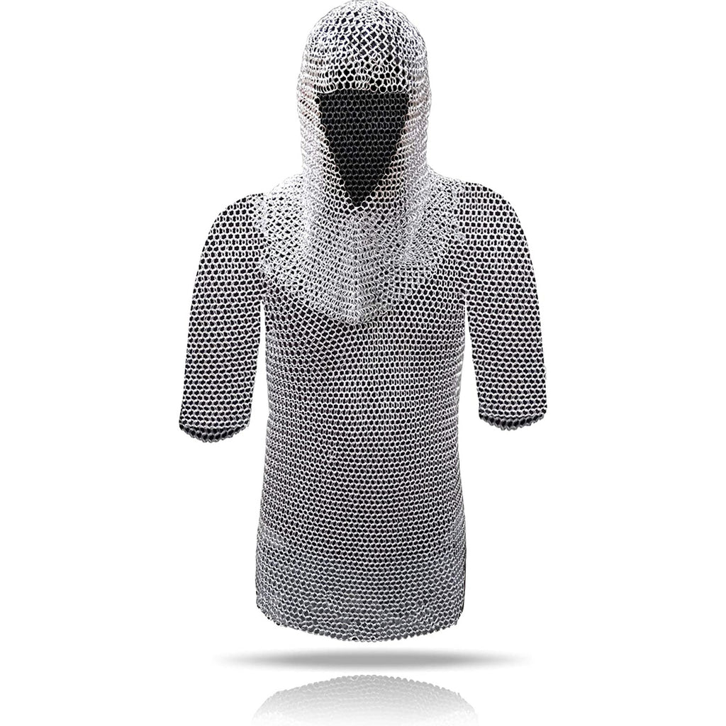 AL 80811 - Aluminum Chain Mail W/ Hood