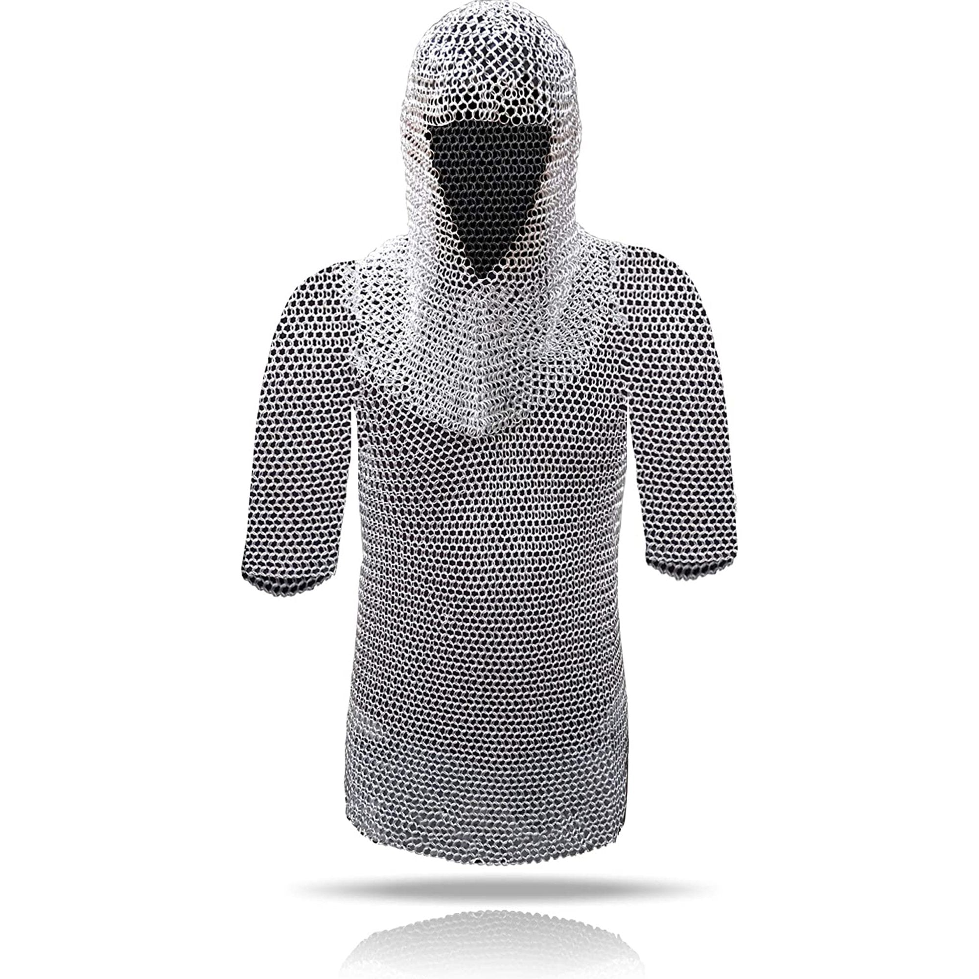 AL 80811 - Aluminum Chain Mail W/ Hood