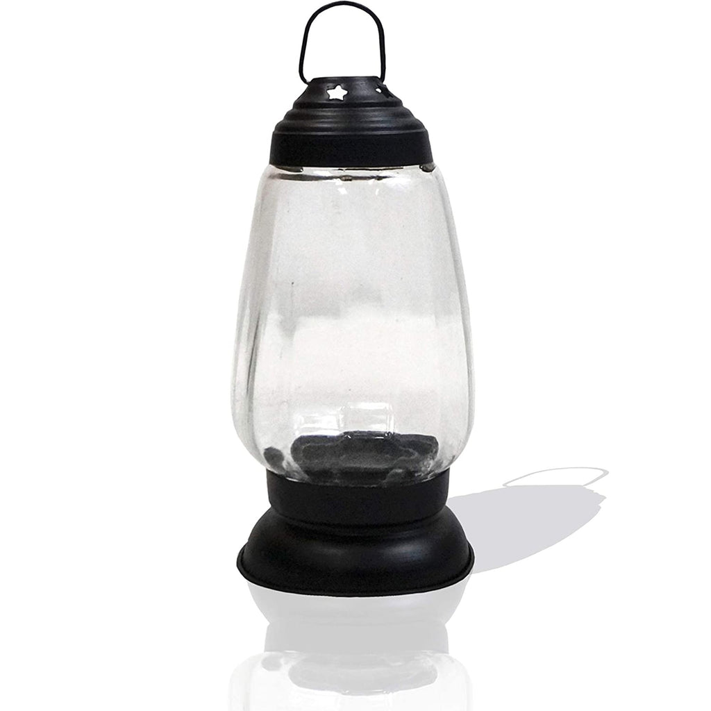 IR 15371 - Iron Candle Lantern, Black