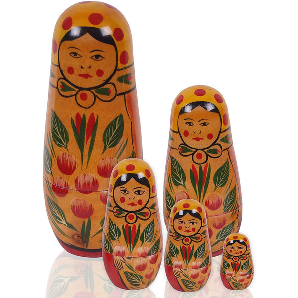 Russian Lady Dolls, Set of 5