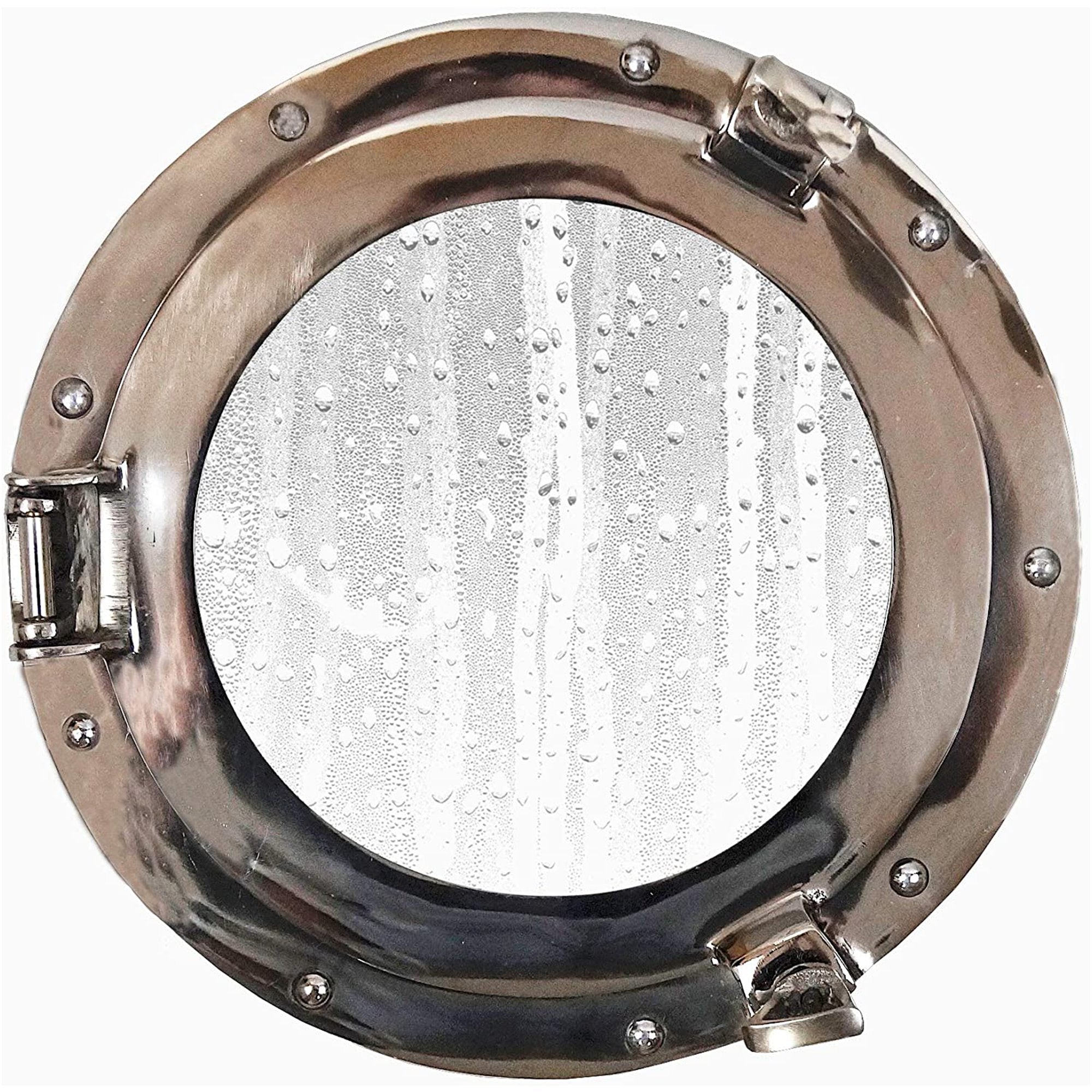 AL 4860S - Porthole Window Glass, 11" Aluminum Chrome