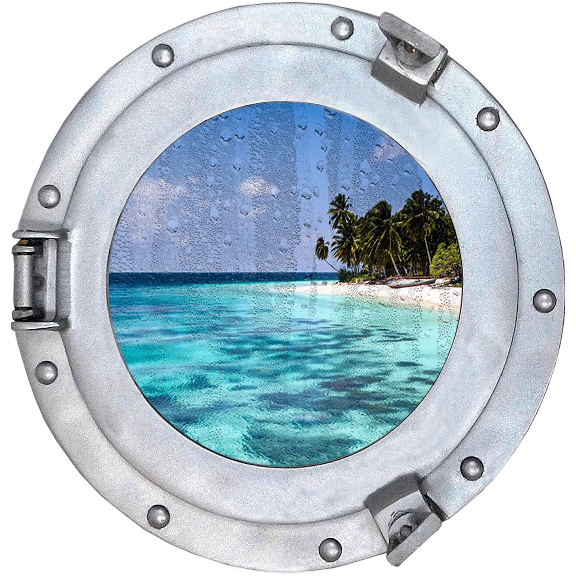 AL 4860 - Porthole Glass Aluminum, 12"