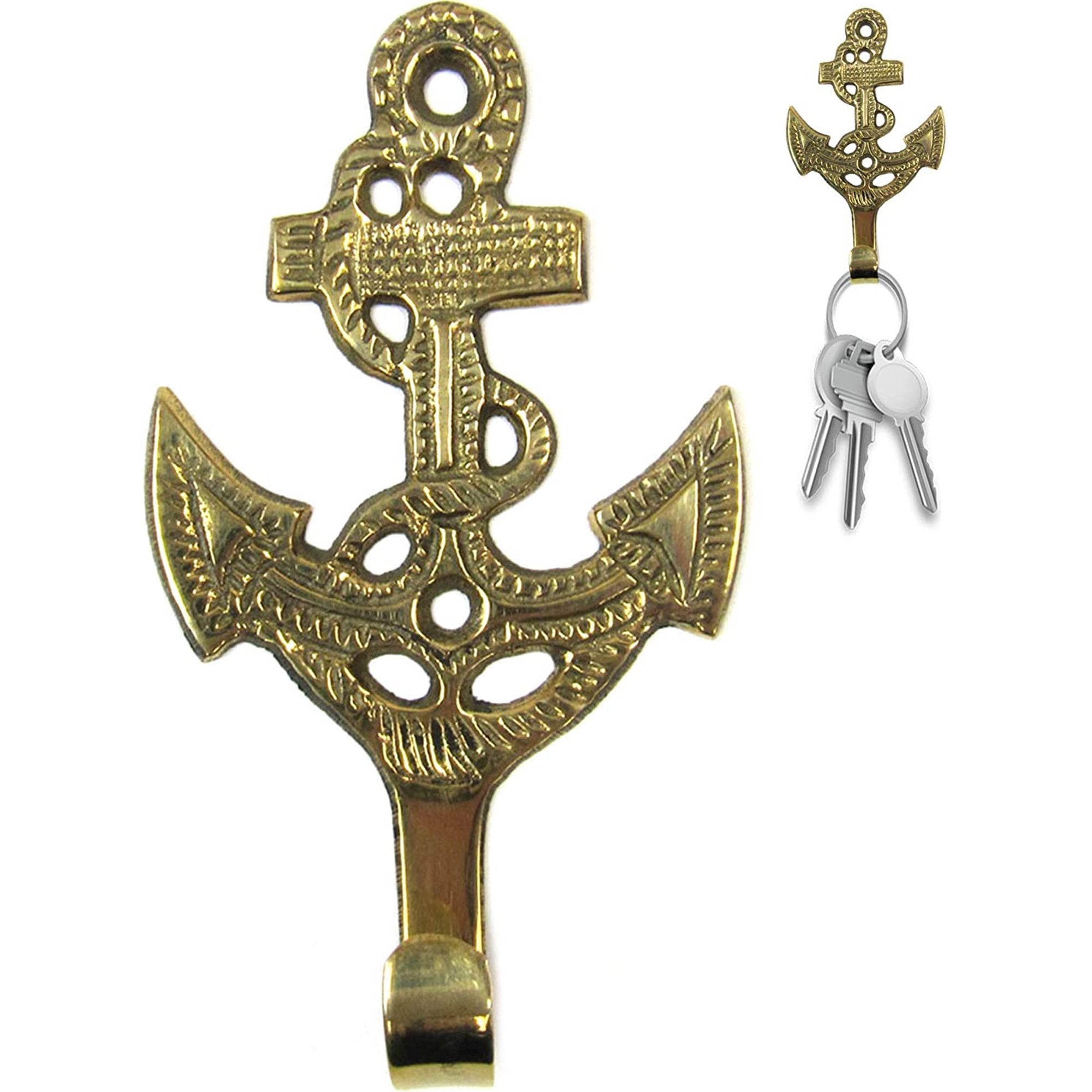 BR 20243 - Solid Brass Anchor, Key Holder