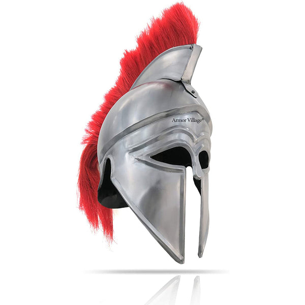 IR 80632A - Armor Helmet Corinthian With Red Plume