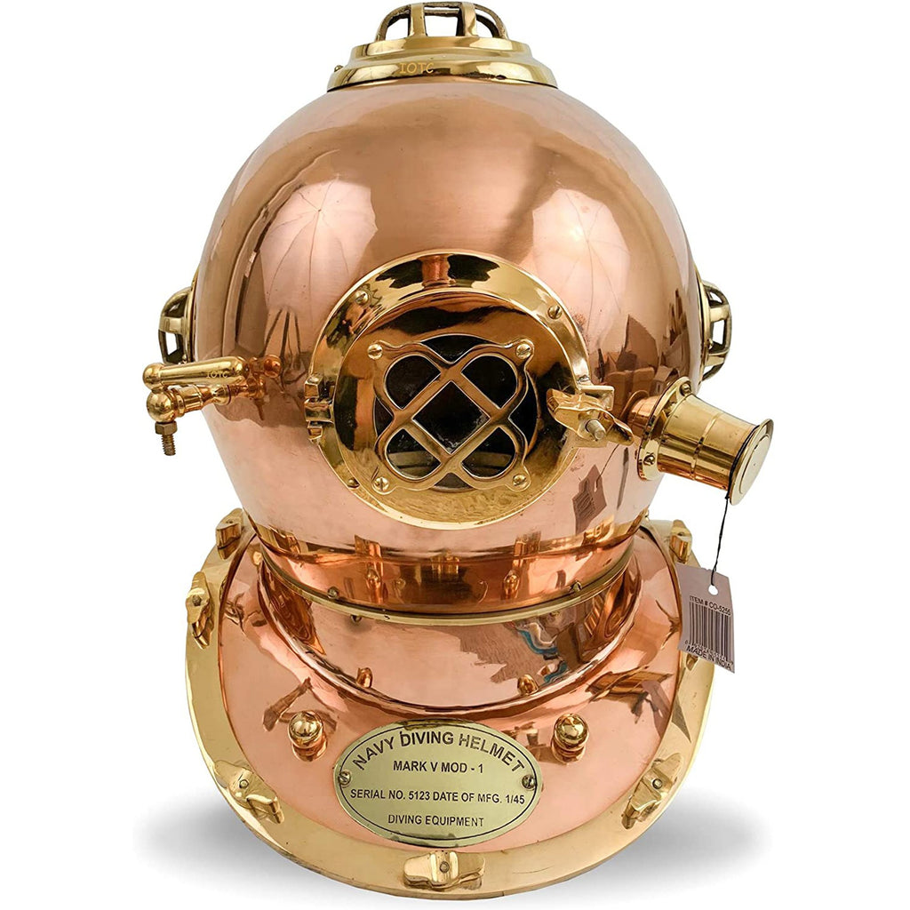 CO 5255 - Copper & Brass Diver's Helmet