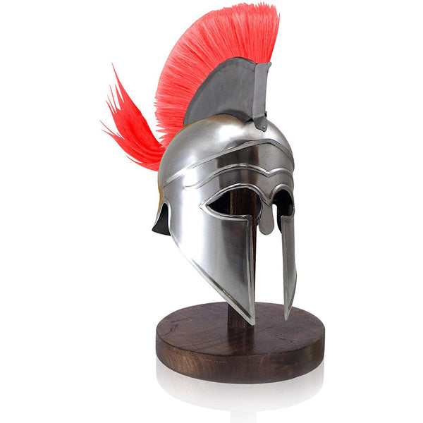 IR 80641E - Mini Armor Helmet W/ Stand - Corinthian W/ Plume