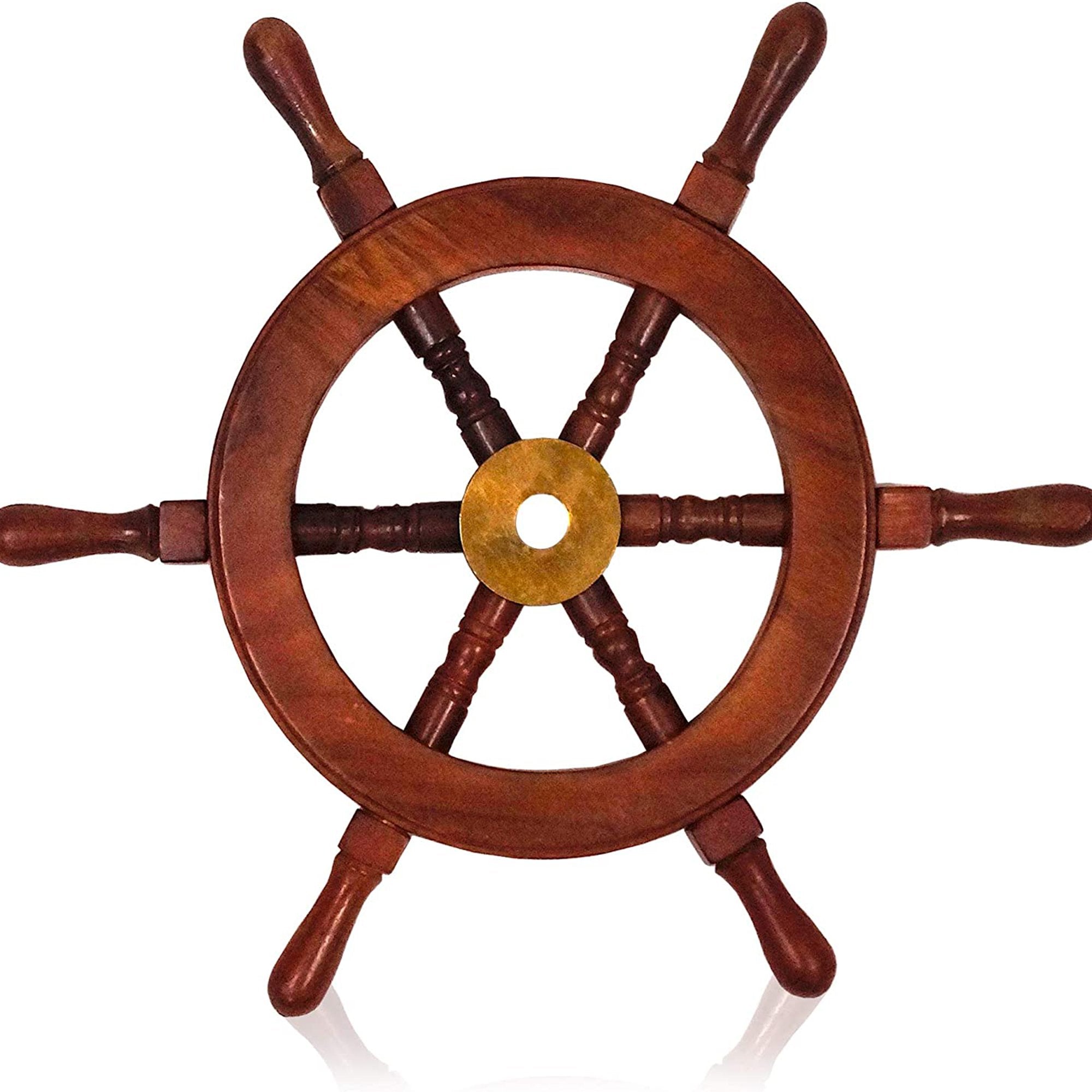 SH 8760 - Wooden Ship Wheel 12"