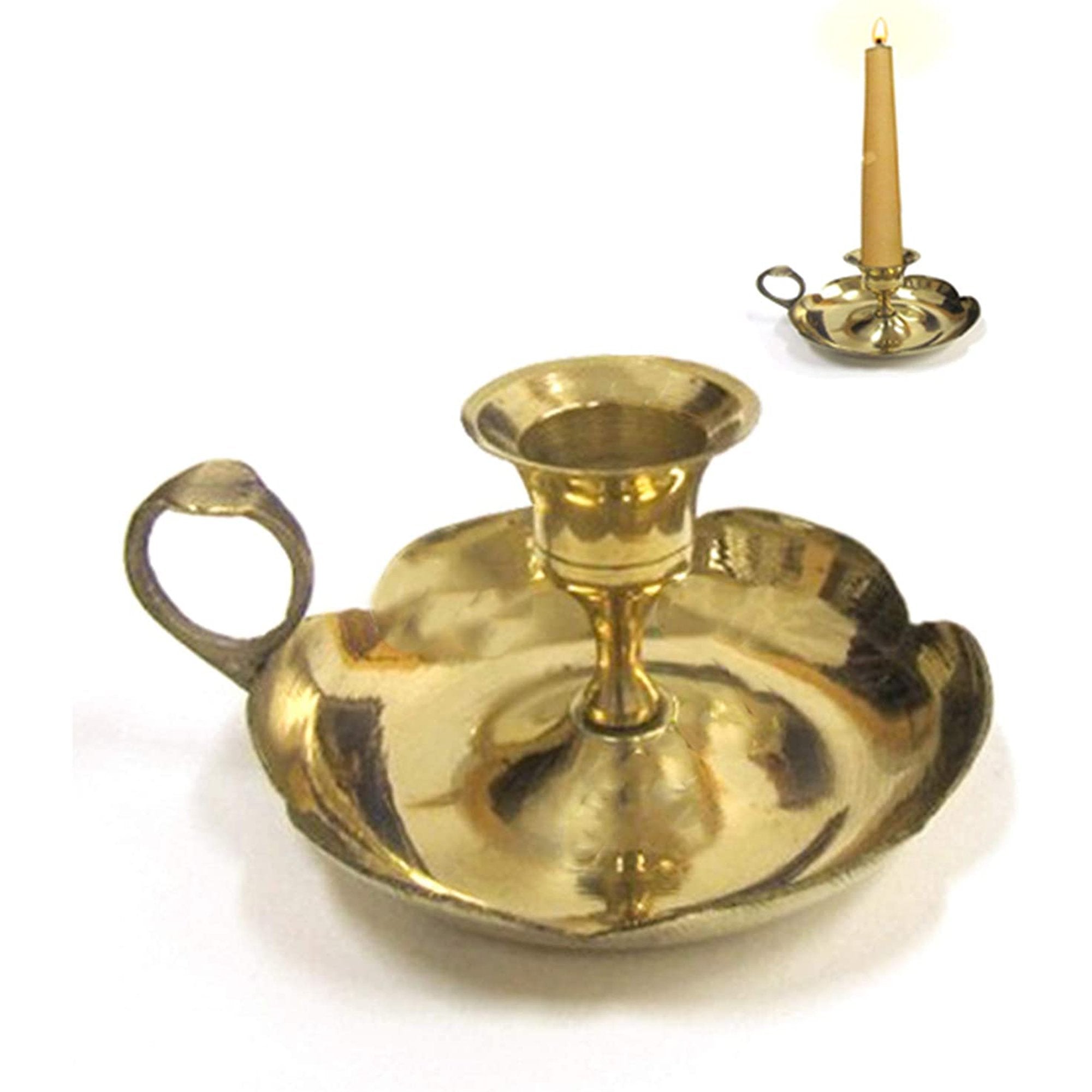 BR 22111 - Solid Brass Candle Holder Plate