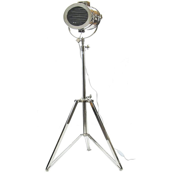 Fully Adjustable Studio Chrome Nautical lamp with Tripod (Electrical Hardware included)