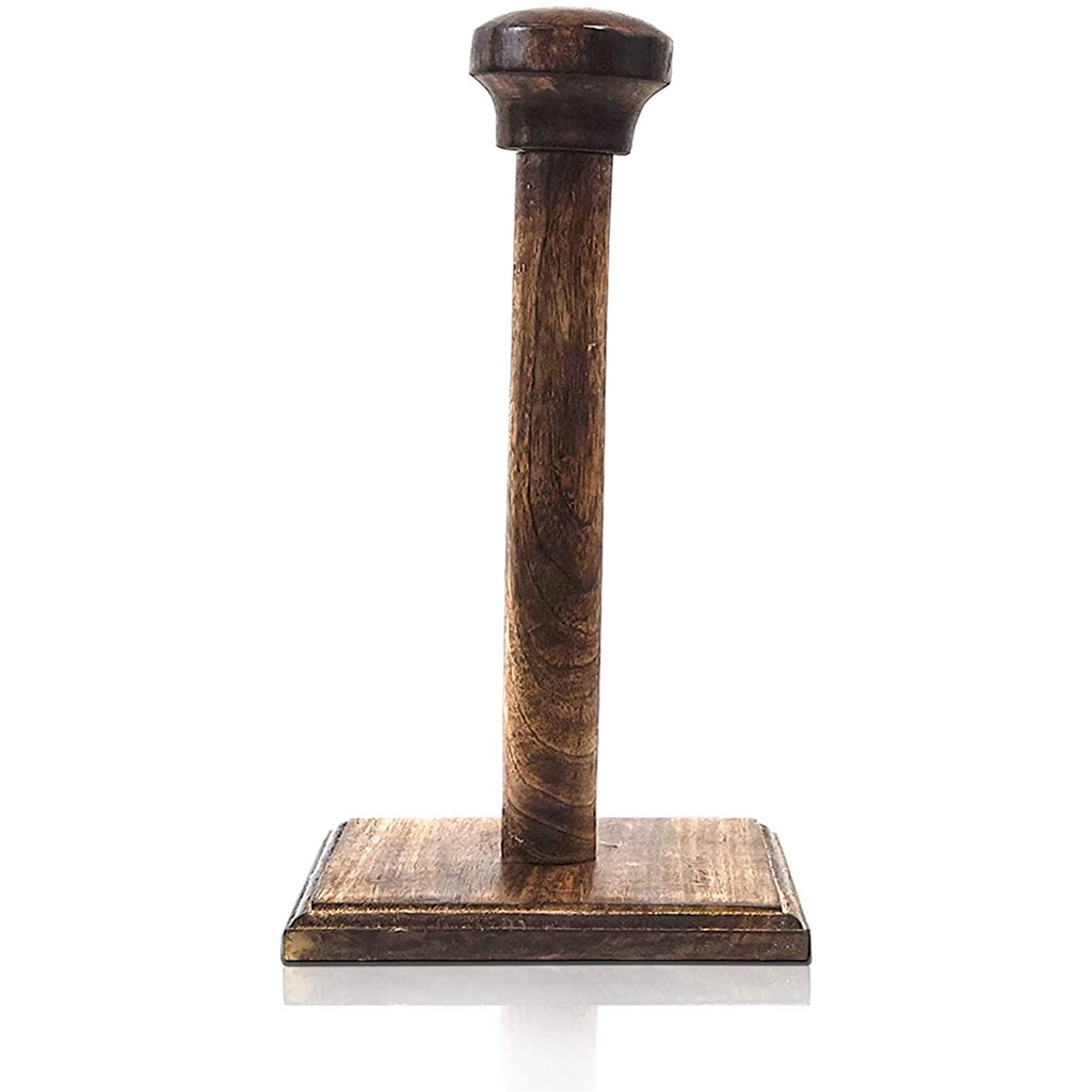 IR 8050 - Helmet Stand Wooden Assorted Color (Black / Brown) 18"