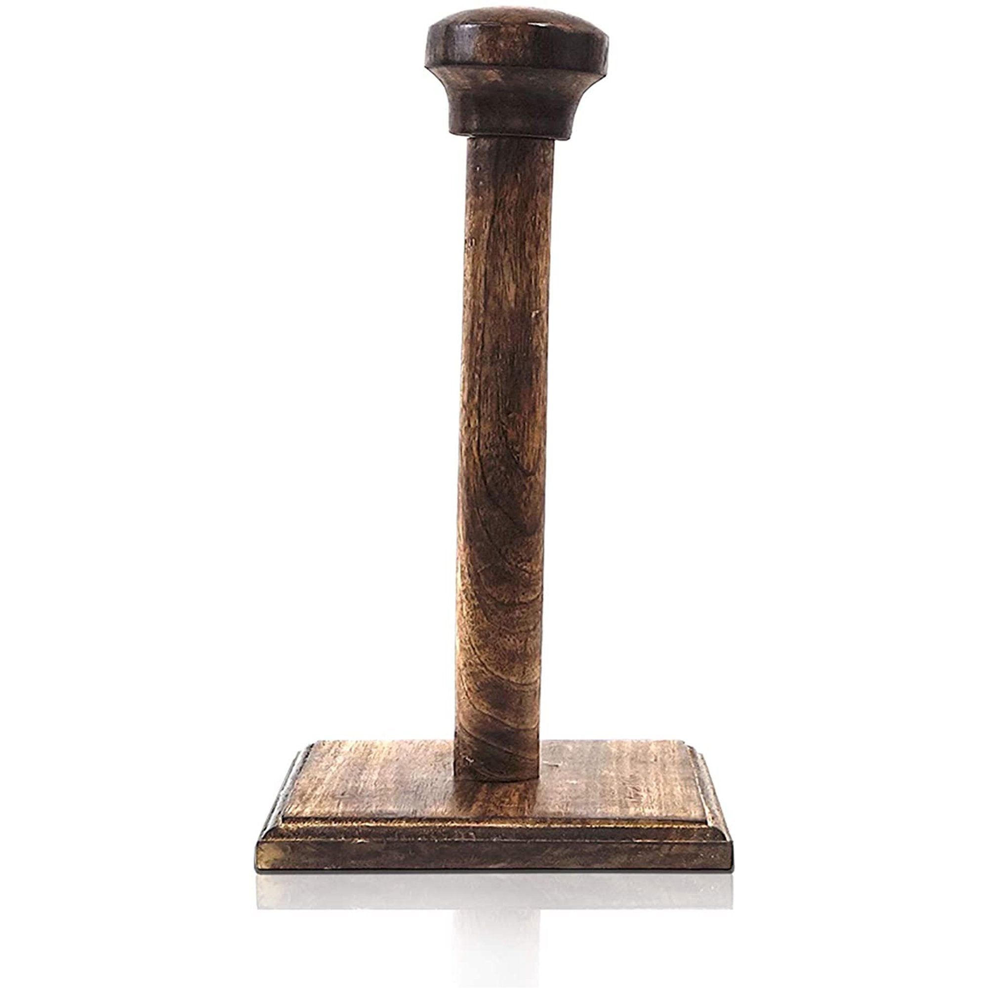 IR 8050 - Helmet Stand Wooden Assorted Color (Black / Brown) 18"