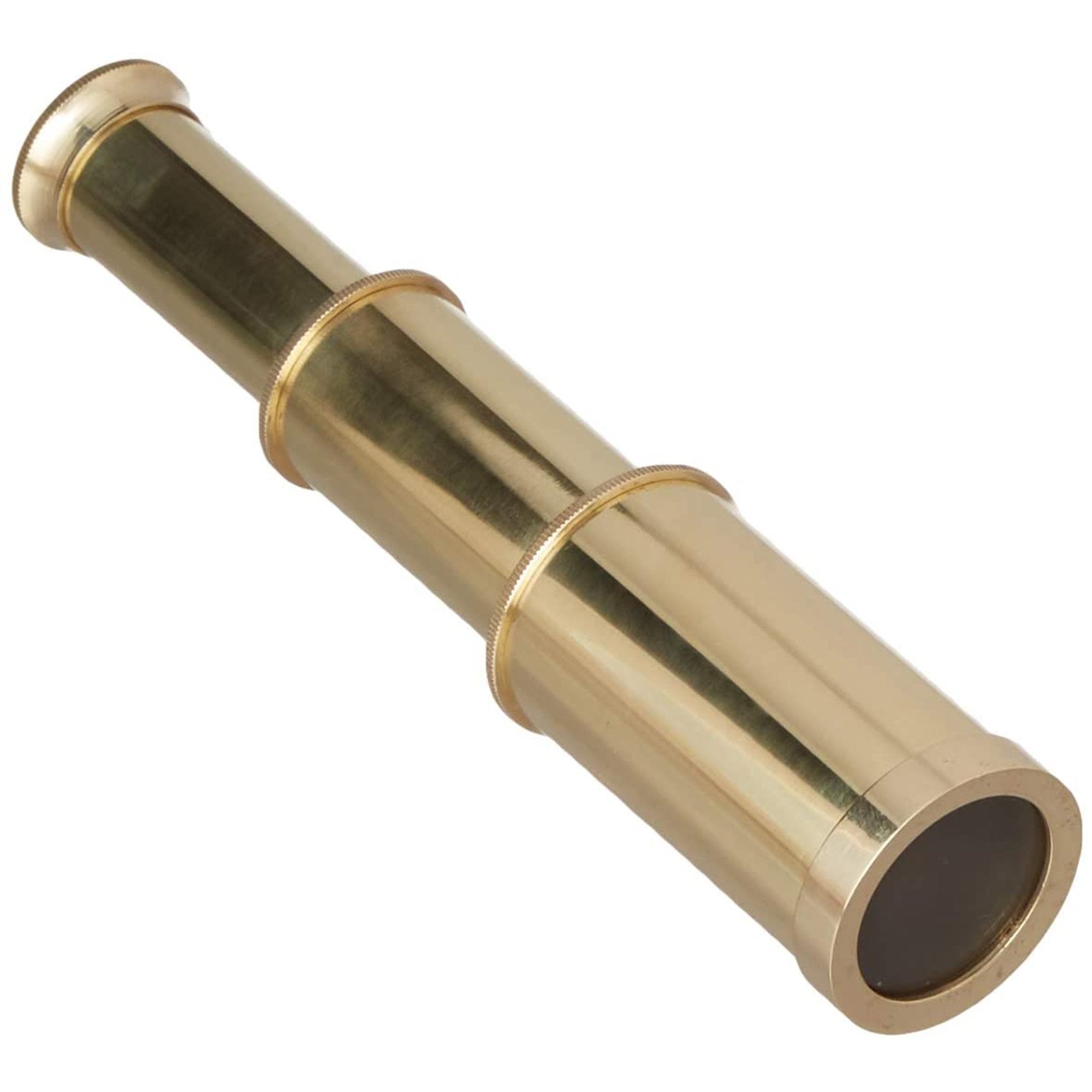 BR 48256C - Pullout 6" Brass Telescope with Box