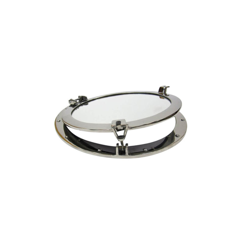 AL 486110M - Chrome Finish Aluminum Porthole with Mirror, 21"