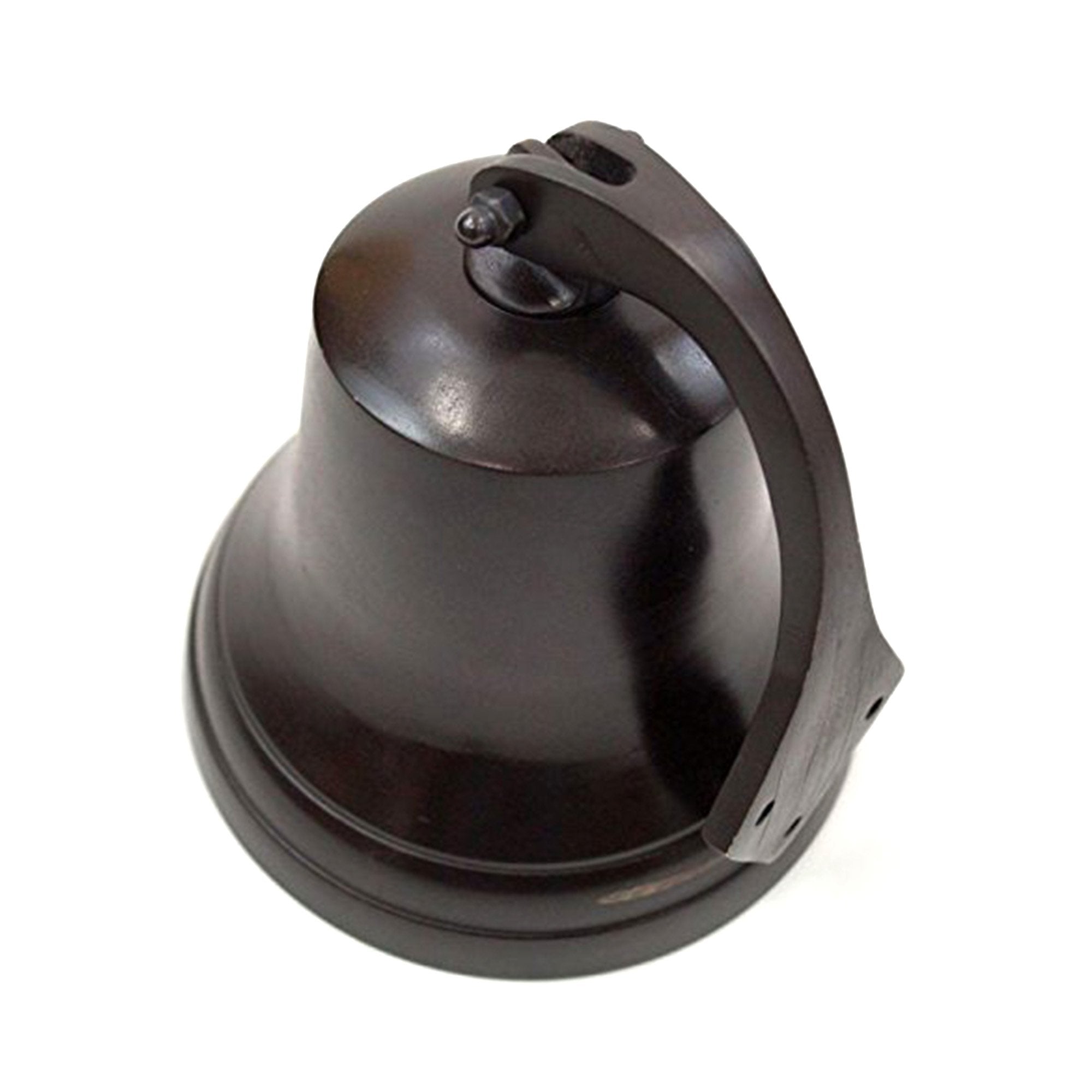 AL 1844C - Antique Copper Aluminum Ship Bell with Rope, 6"