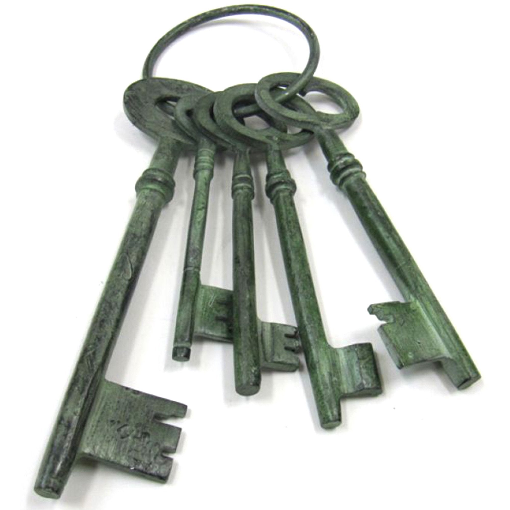 AL 20450 - Aluminum Jail Keys Patina