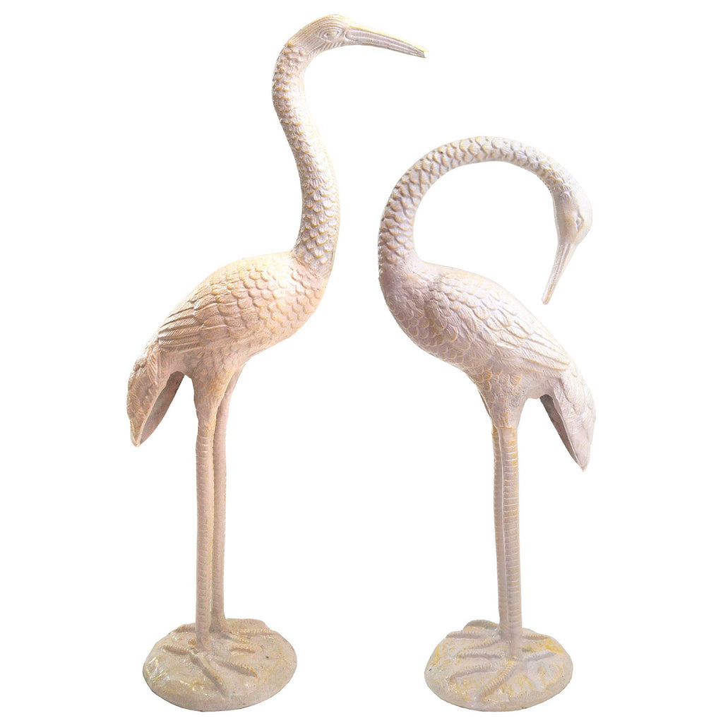 AL 2092 - Aluminum Cranes, Yellow (pair) LIFE SIZE 28X32