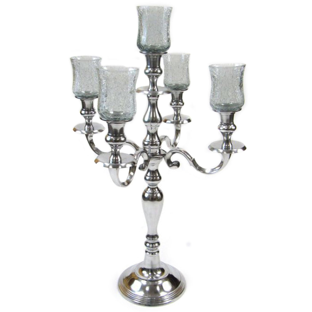 AL 22911 - 5-Branch Candle Holder, Aluminum, 24"