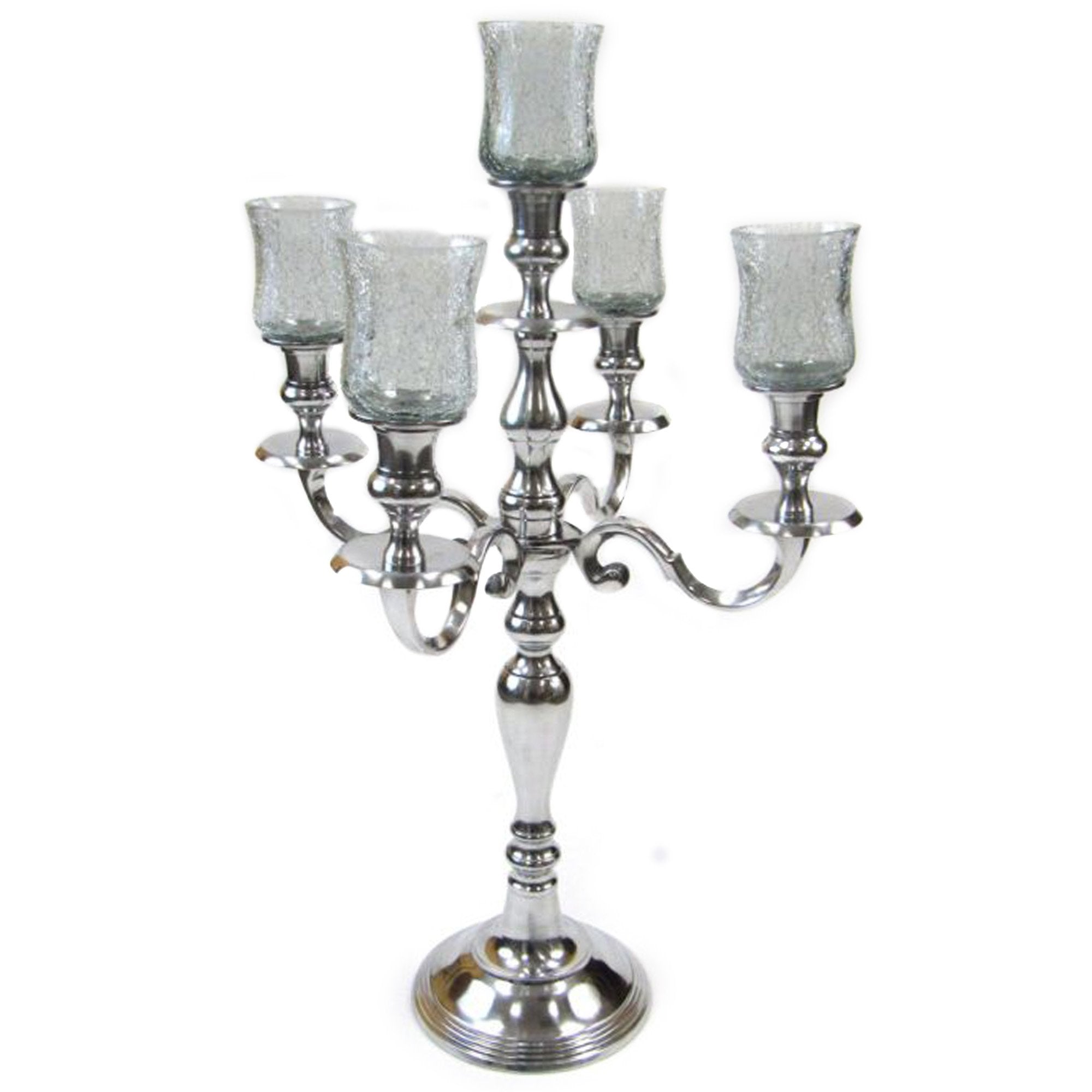 AL 22911 - 5-Branch Candle Holder, Aluminum, 24"