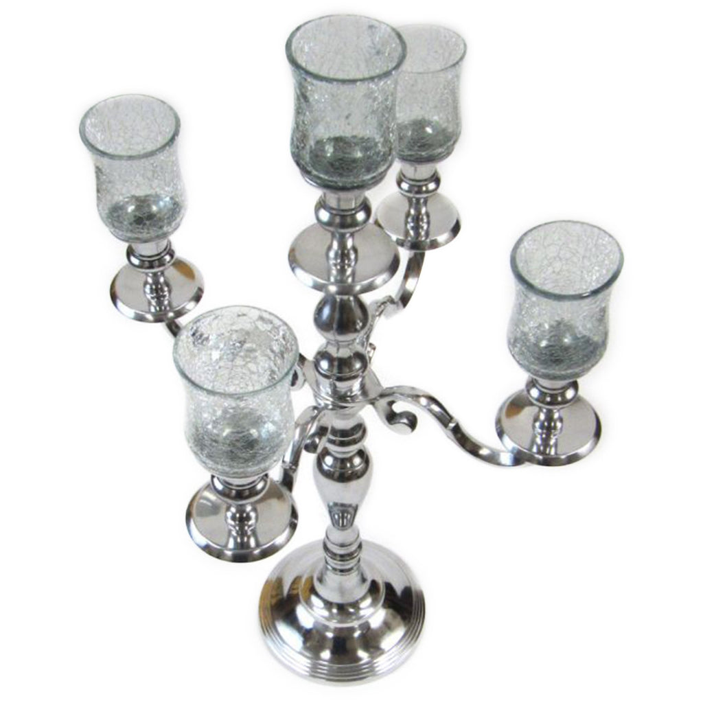 AL 22911 - 5-Branch Candle Holder, Aluminum, 24"