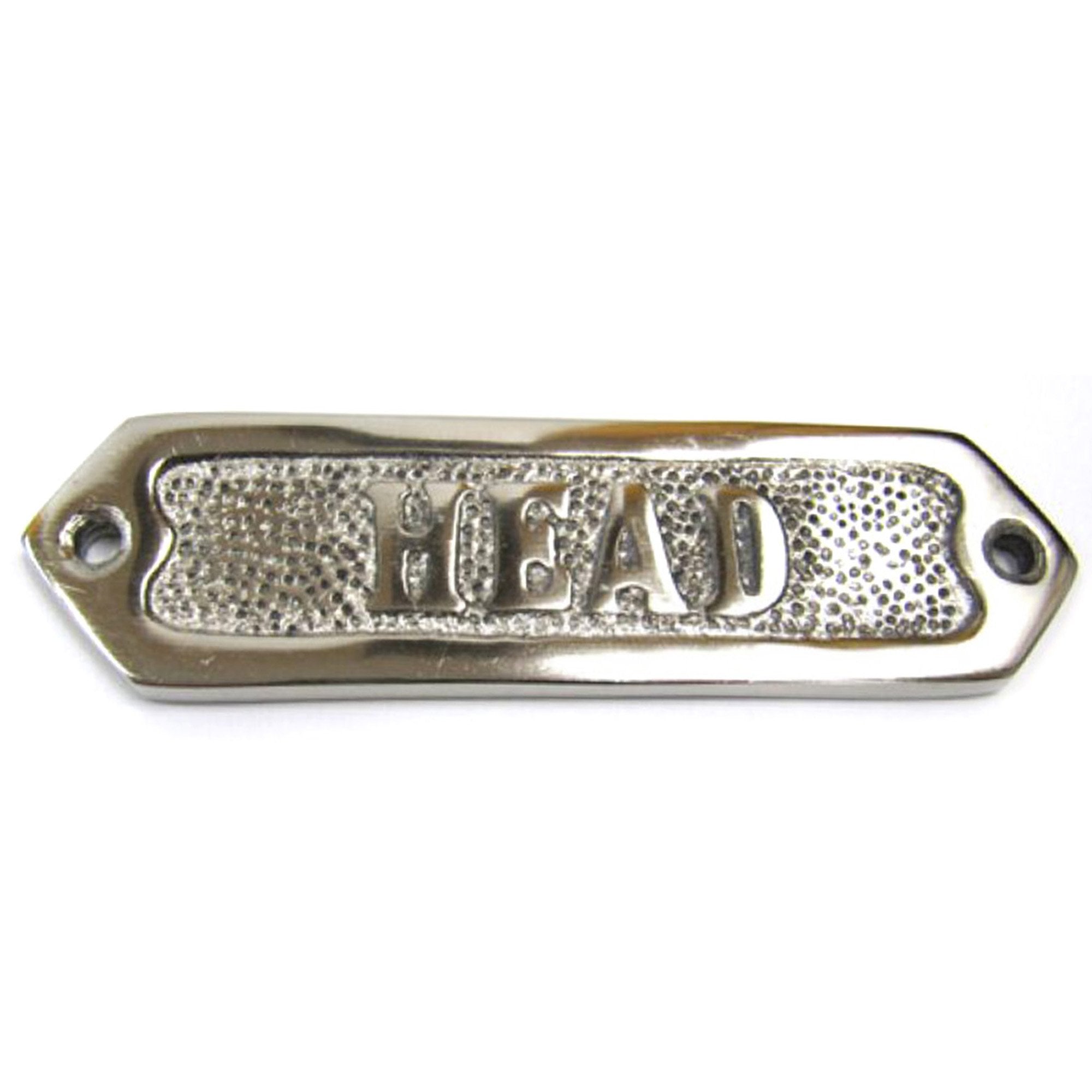 AL 48234 - Chrome Plated Sign "HEAD"
