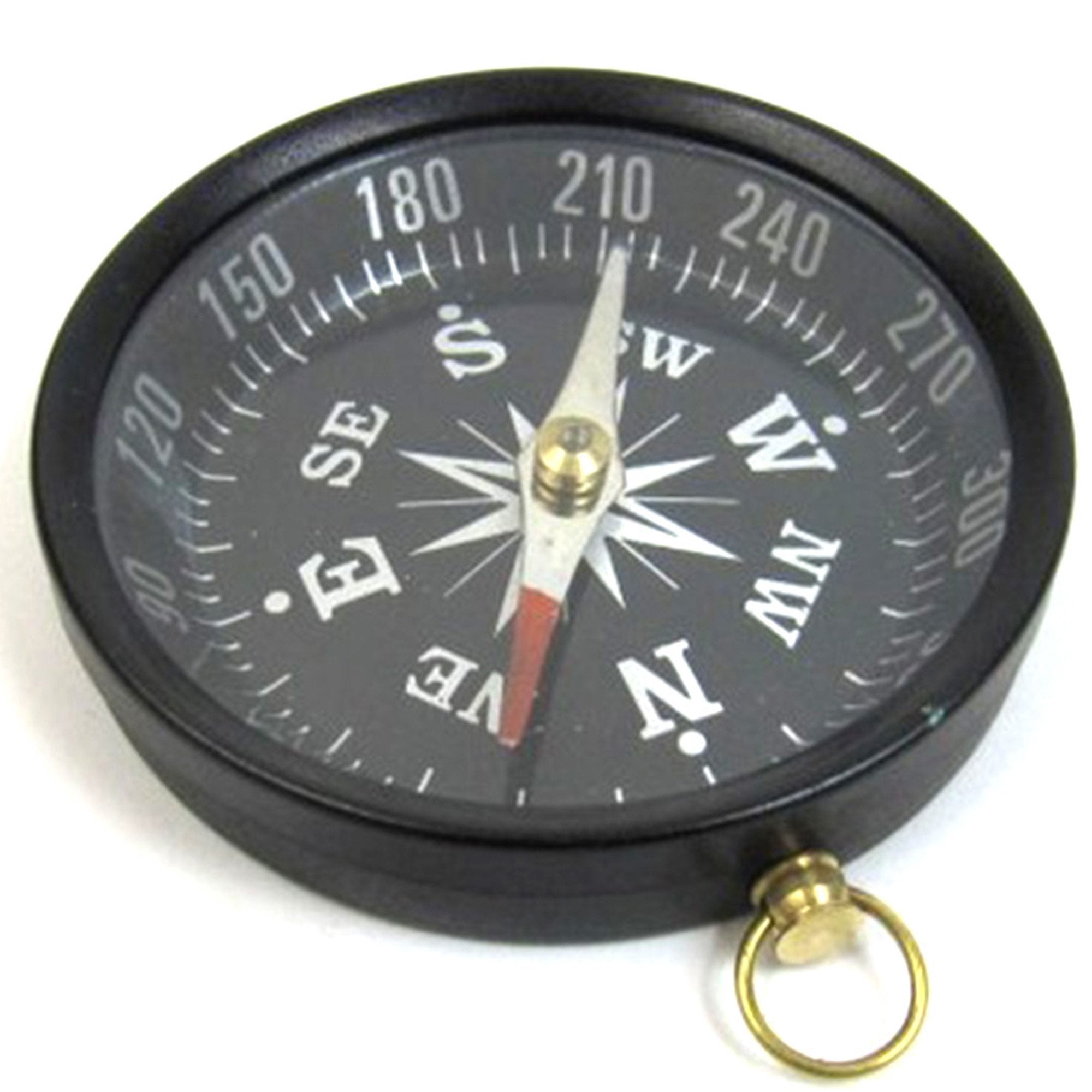 Compus Dial AL 4843 - Aluminum Flat Desktop Compass, Black Dial, Antique Finish ...