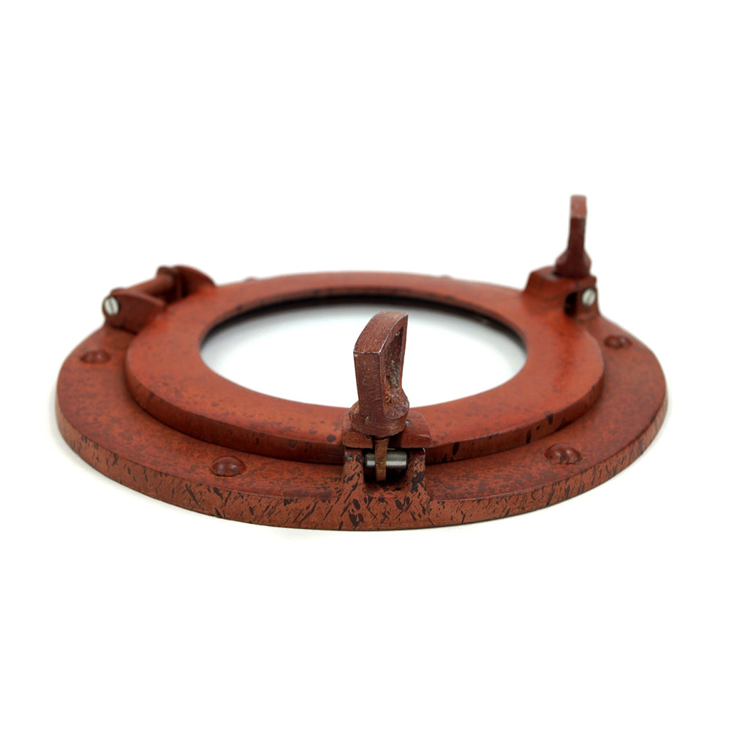 AL 48591D - Porthole Glass Aluminum Rust, 9" (Brushed)