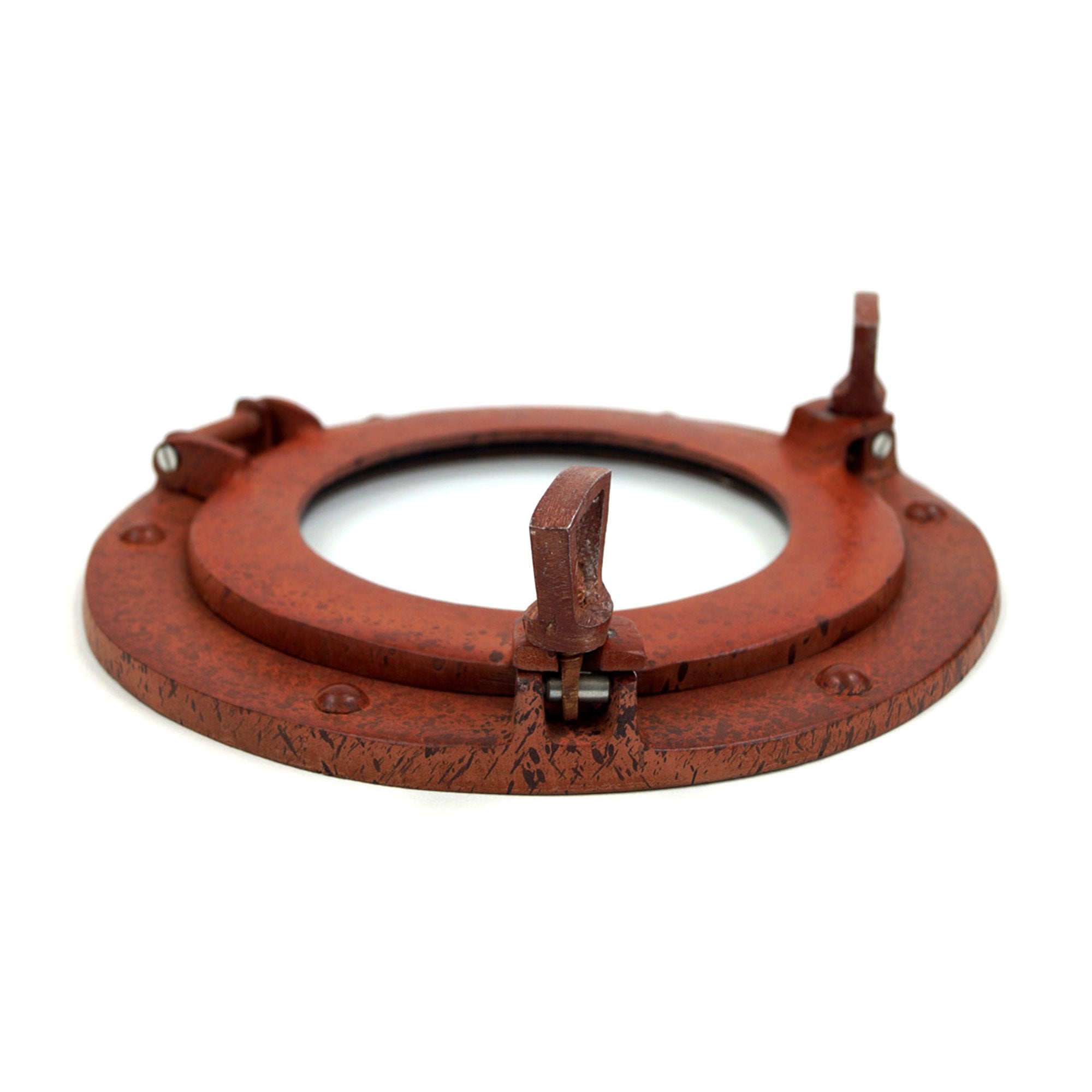 AL 48591D - Porthole Glass Aluminum Rust, 9" (Brushed)