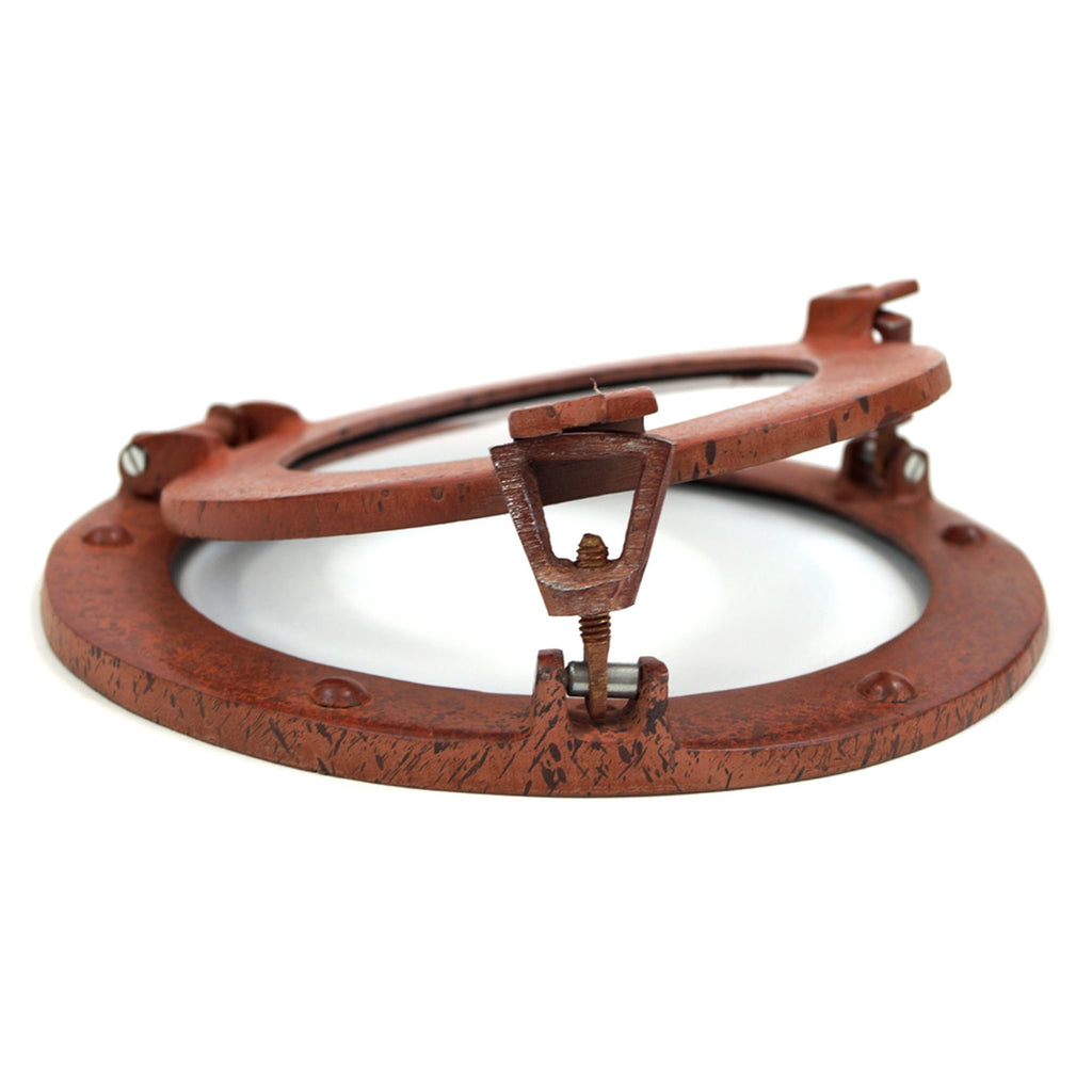 AL 48591D - Porthole Glass Aluminum Rust, 9" (Brushed)