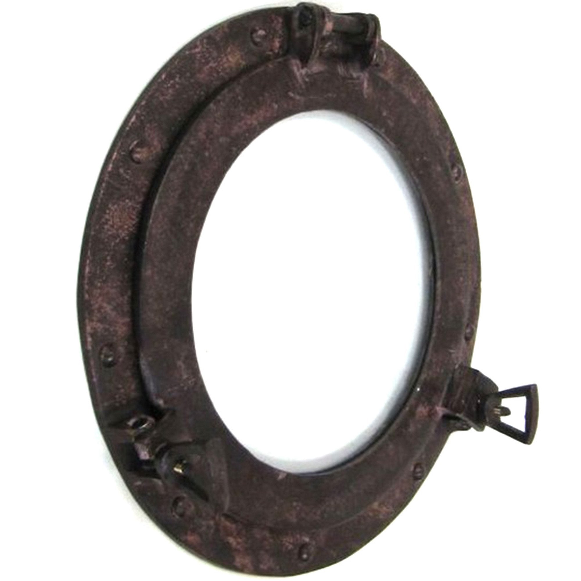 AL 4860C - Porthole Glass Aluminum Rust Finish, 11"